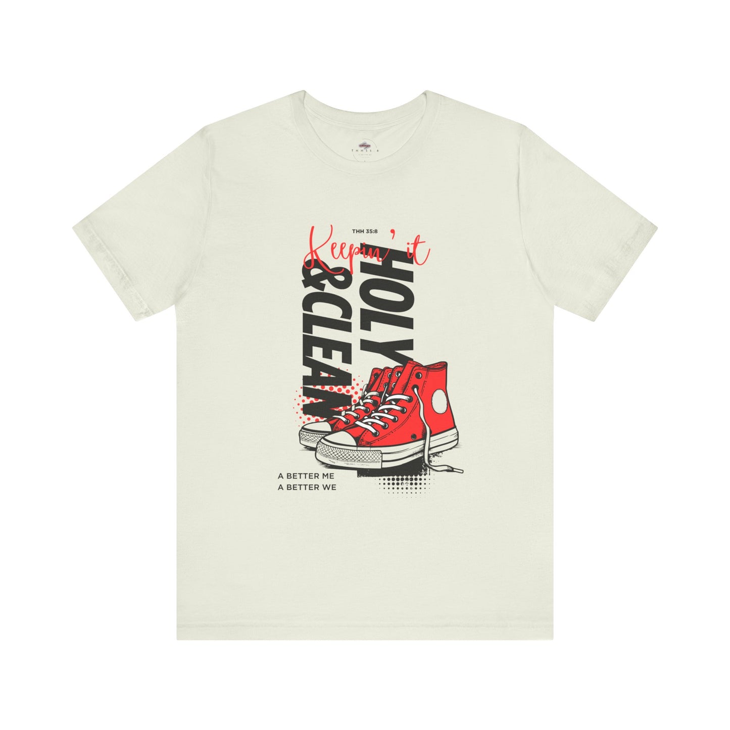 Inspirational Graphic Tee, Motivational T-Shirt, Faith-Based Apparel, Casual Streetwear, Unisex Tight Fit Tee