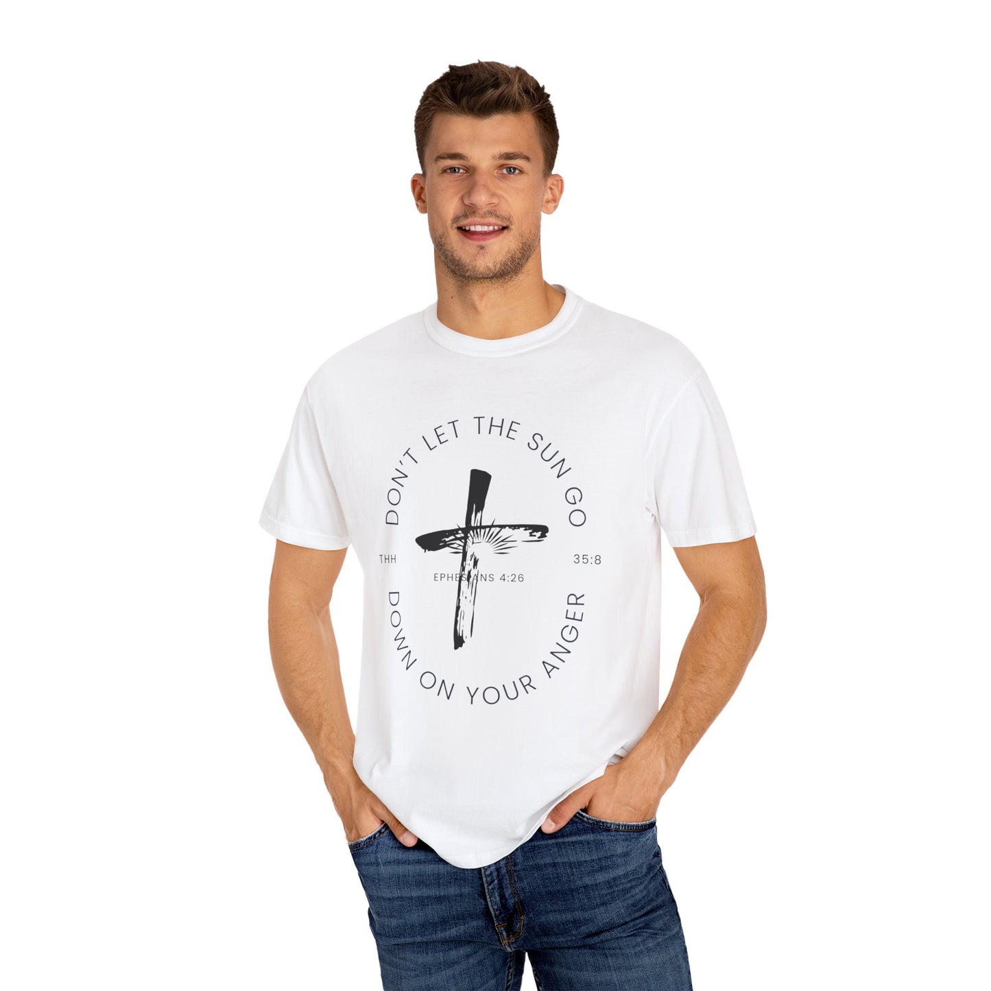 Stylish Unisex Inspirational T-shirt with Positive Message, Casual Wear, Gift for Friends, Motivational Apparel, Faith-Based Fashion