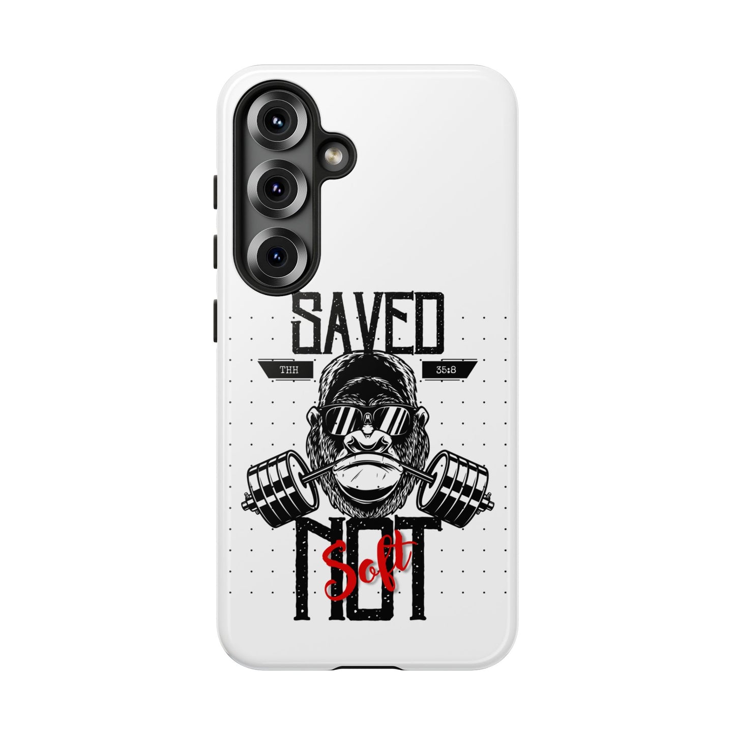 Tough Cases - Heavy Duty Phone Case for Fitness Lovers, Gym Accessories, Workout Gifts, Saved by Lift Design, Tough Armor