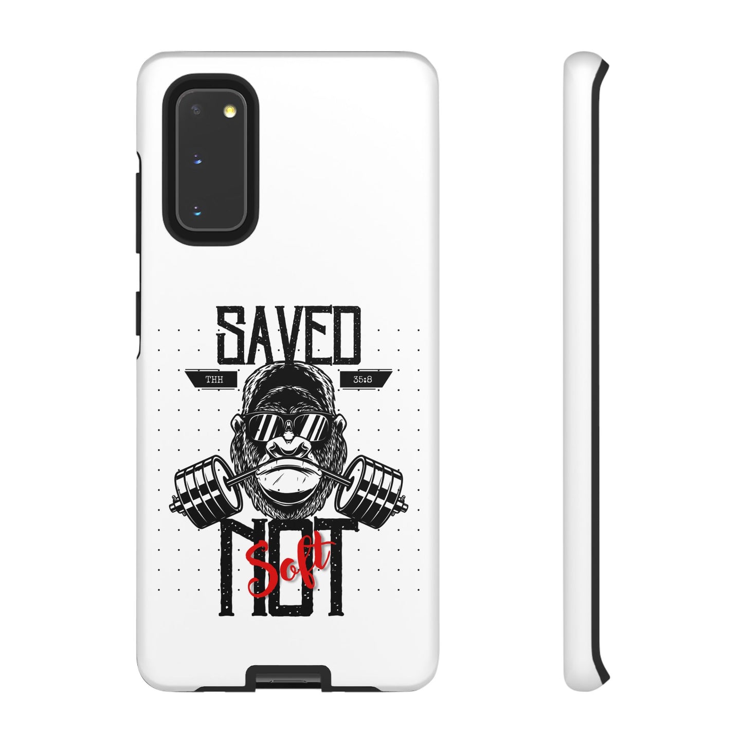 Tough Cases - Heavy Duty Phone Case for Fitness Lovers, Gym Accessories, Workout Gifts, Saved by Lift Design, Tough Armor