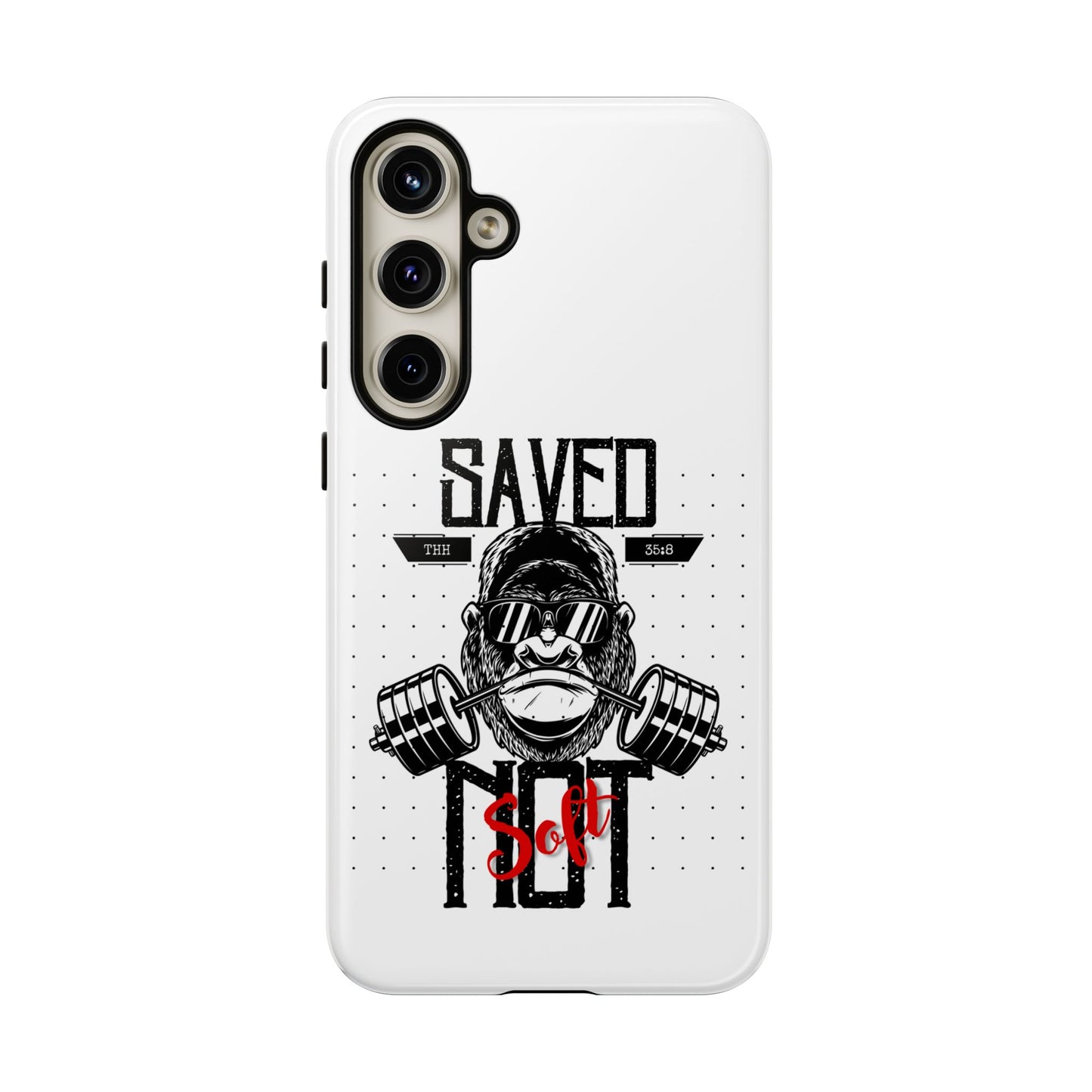 Tough Cases - Heavy Duty Phone Case for Fitness Lovers, Gym Accessories, Workout Gifts, Saved by Lift Design, Tough Armor