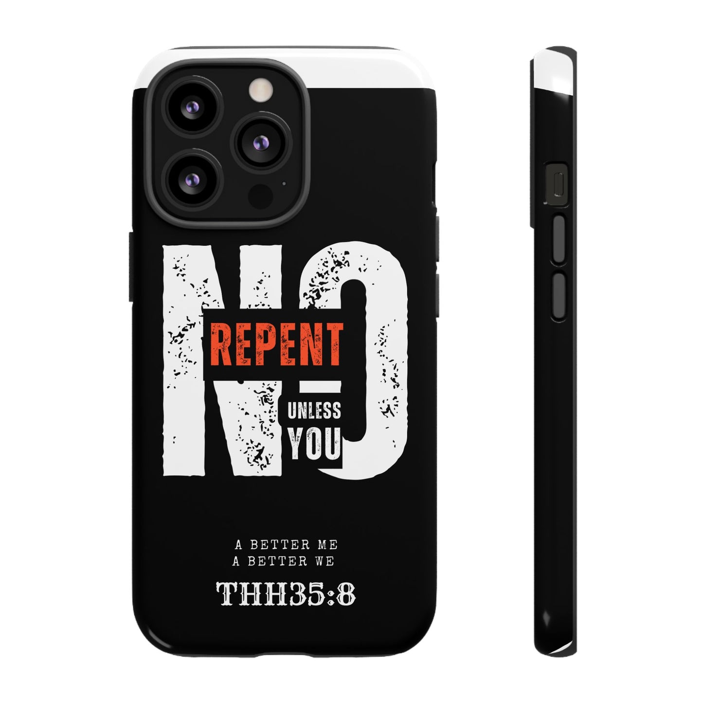 Repent Phone Case, Tough Phone Cover, Christian Gift, Scripture Phone Protector, Faith-Based Tech Accessory