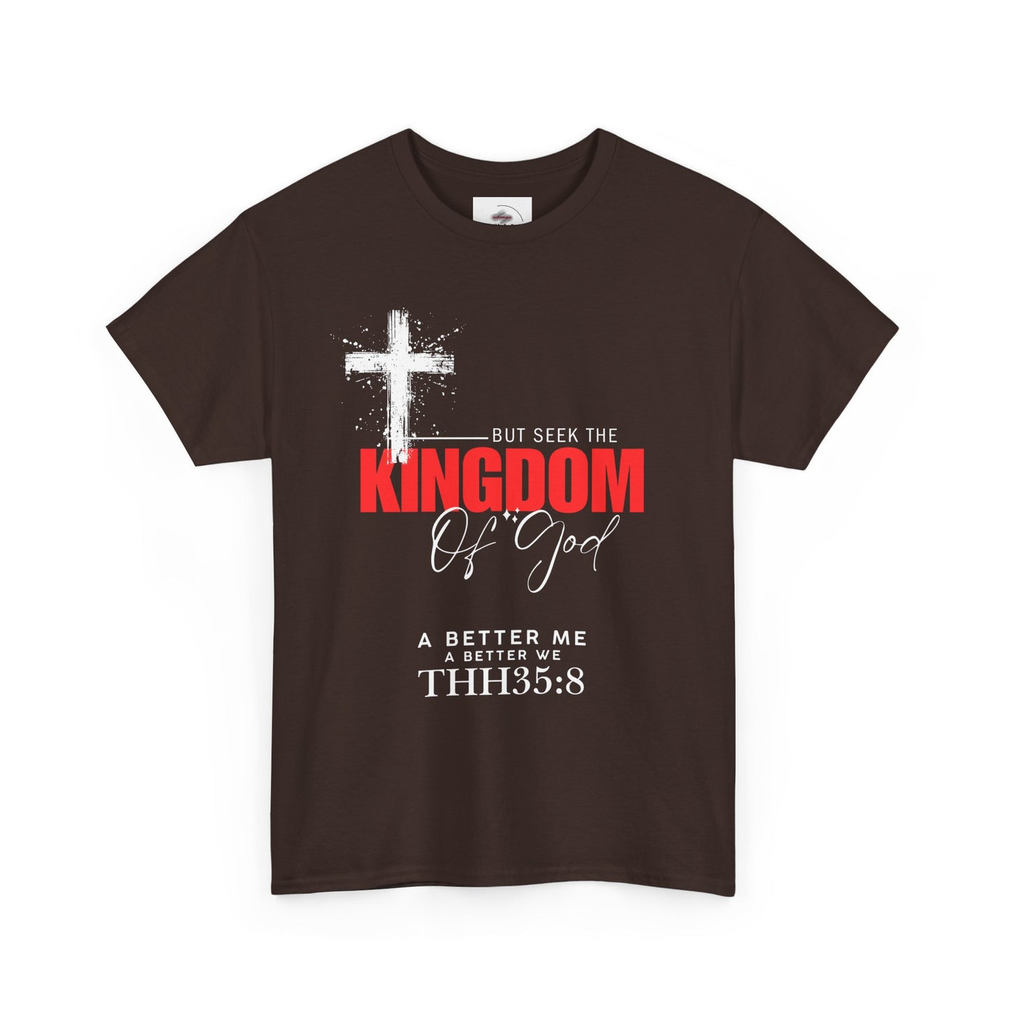 Faith-Inspired Unisex Heavy Cotton Tee – Kingdom of God Design, Christian Apparel, Inspirational Shirt, Casual Wear, Gift for Believers