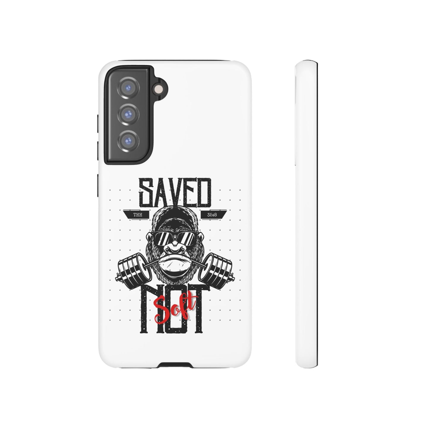 Tough Cases - Heavy Duty Phone Case for Fitness Lovers, Gym Accessories, Workout Gifts, Saved by Lift Design, Tough Armor