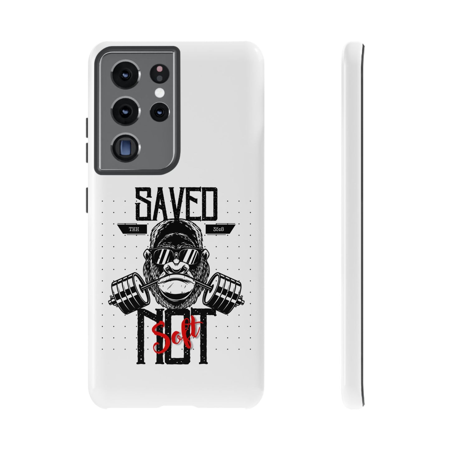 Tough Cases - Heavy Duty Phone Case for Fitness Lovers, Gym Accessories, Workout Gifts, Saved by Lift Design, Tough Armor
