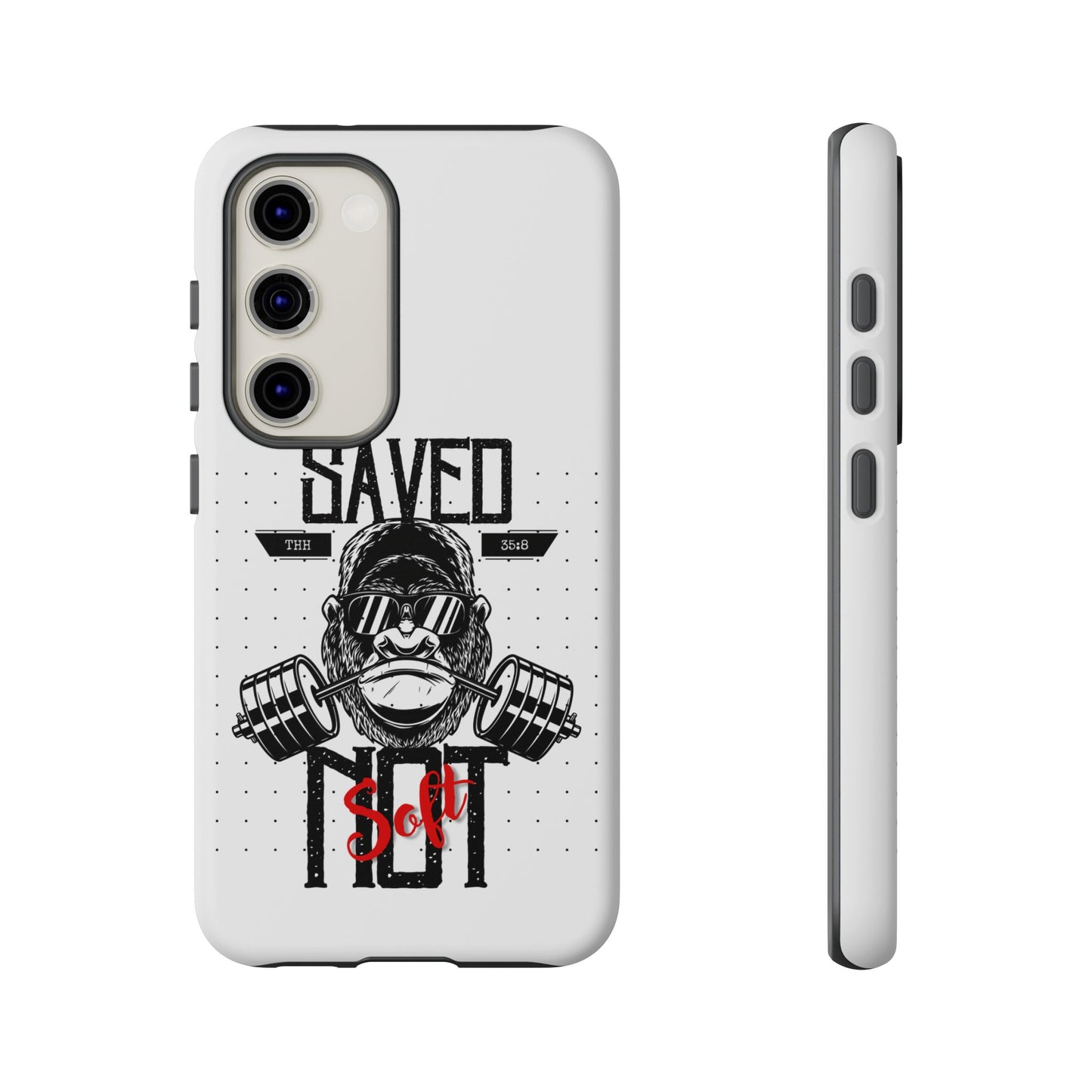 Tough Cases - Heavy Duty Phone Case for Fitness Lovers, Gym Accessories, Workout Gifts, Saved by Lift Design, Tough Armor