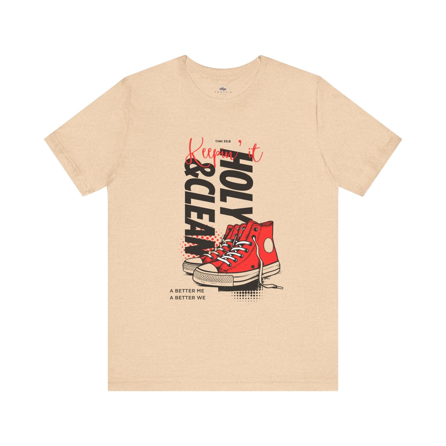 Inspirational Graphic Tee, Motivational T-Shirt, Faith-Based Apparel, Casual Streetwear, Unisex Tight Fit Tee