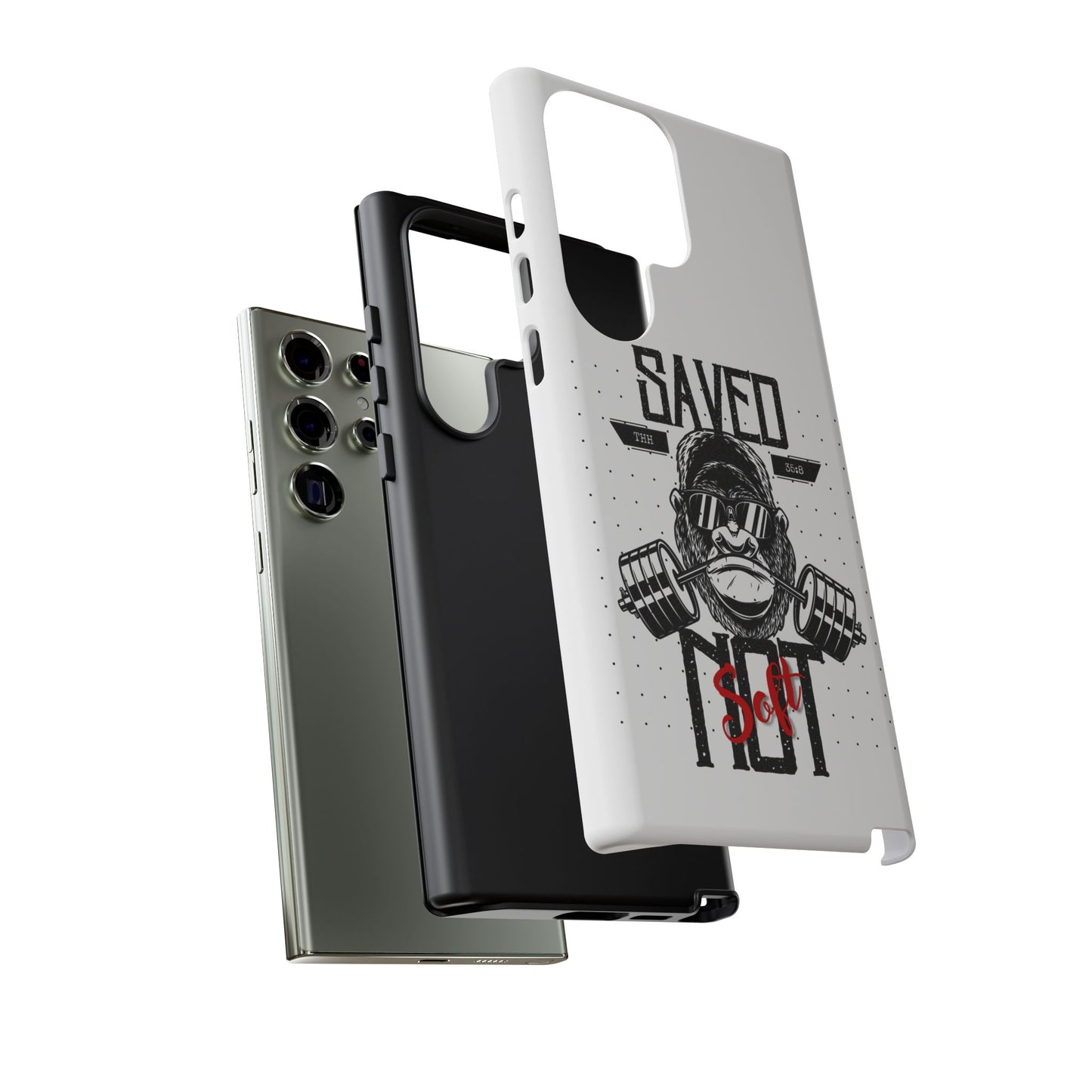 Tough Cases - Heavy Duty Phone Case for Fitness Lovers, Gym Accessories, Workout Gifts, Saved by Lift Design, Tough Armor