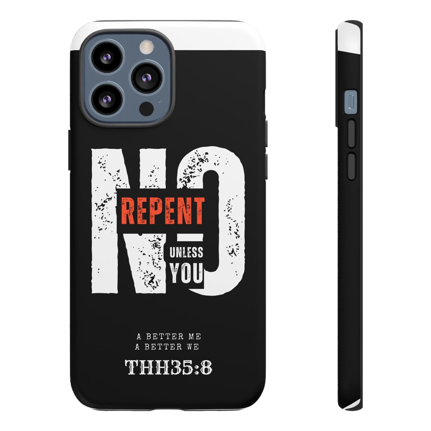 Repent Phone Case, Tough Phone Cover, Christian Gift, Scripture Phone Protector, Faith-Based Tech Accessory