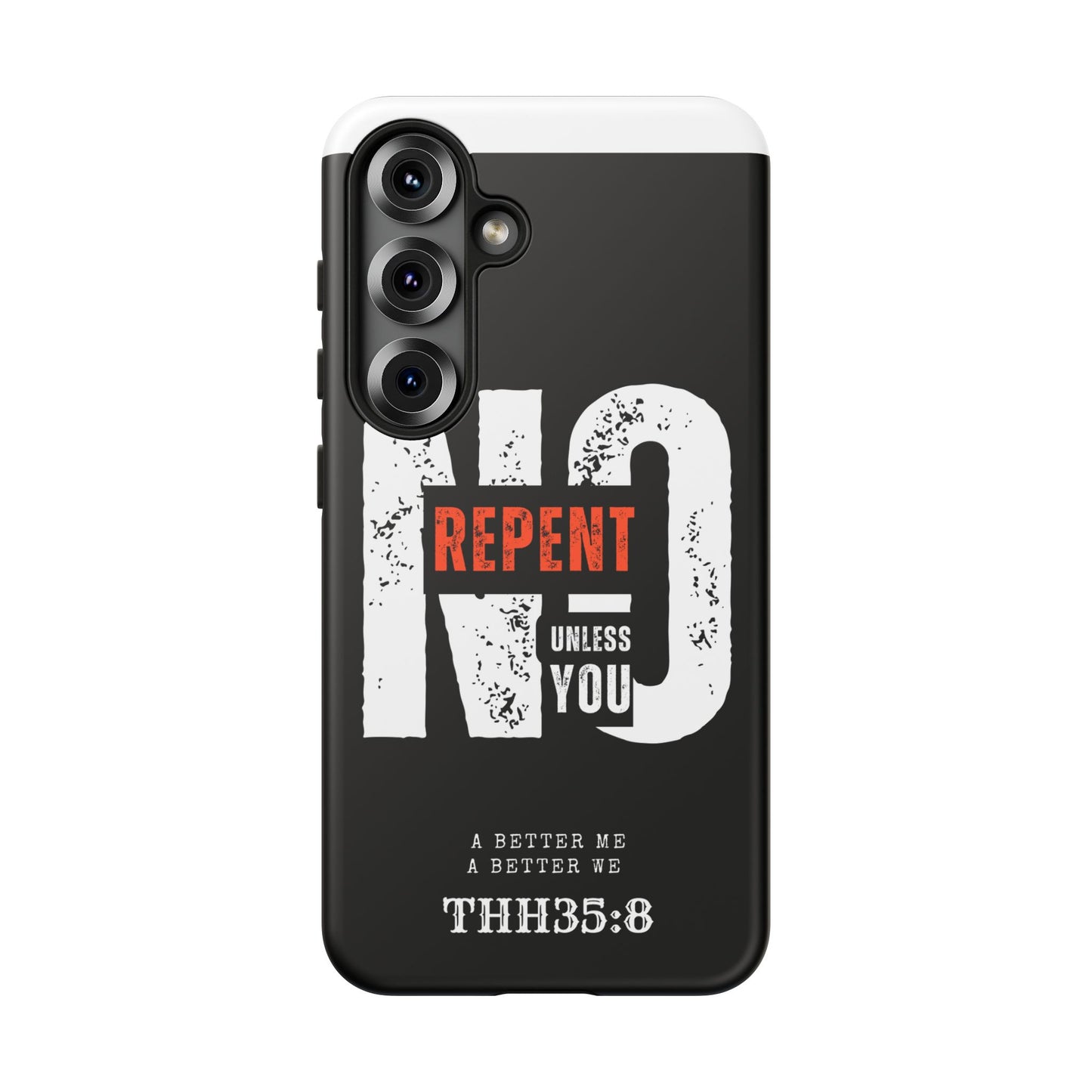 Repent Phone Case, Tough Phone Cover, Christian Gift, Scripture Phone Protector, Faith-Based Tech Accessory