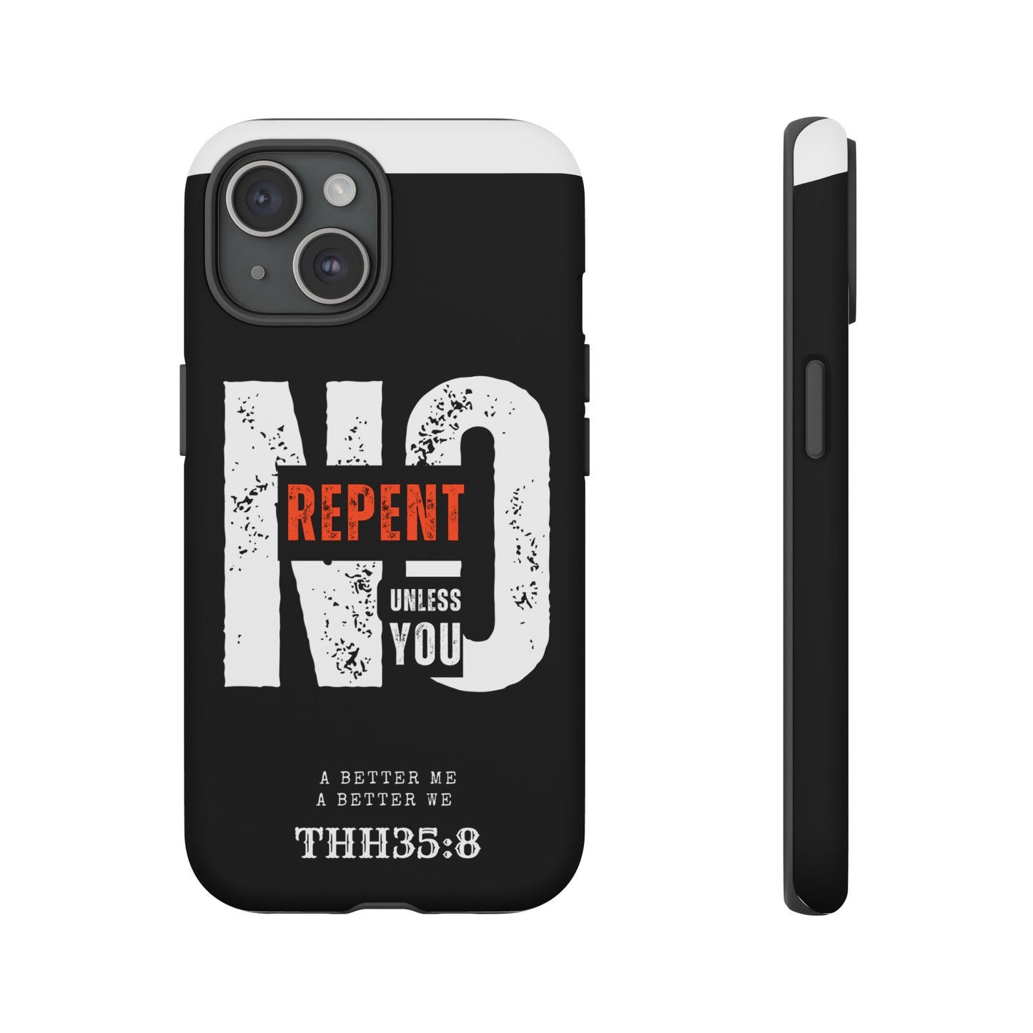 Repent Phone Case, Tough Phone Cover, Christian Gift, Scripture Phone Protector, Faith-Based Tech Accessory