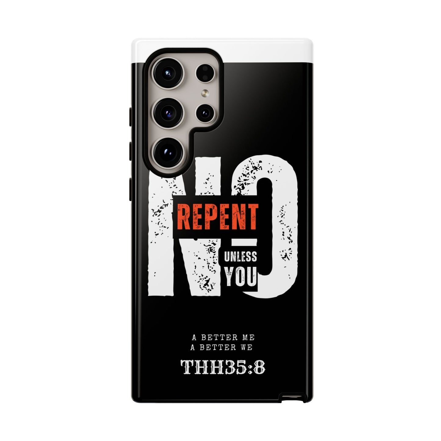 Repent Phone Case, Tough Phone Cover, Christian Gift, Scripture Phone Protector, Faith-Based Tech Accessory