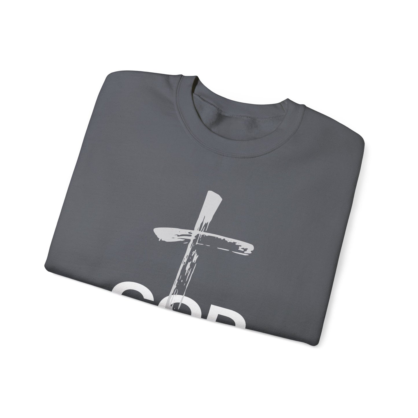 Faith-Inspired Crewneck Sweatshirt | Cozy Christian Apparel, Religious Gift, God is Love, Perfect for Church and Everyday Wear