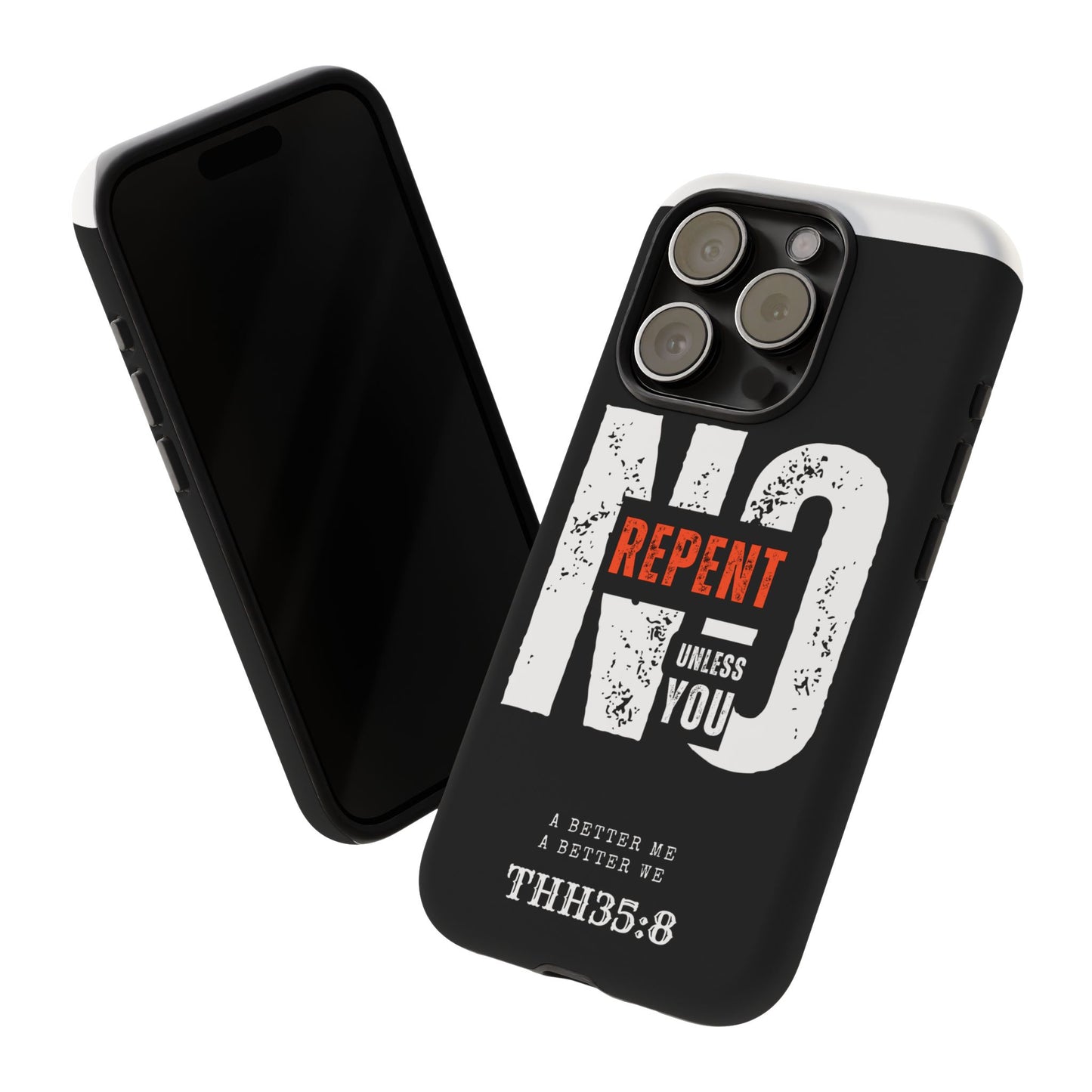 Repent Phone Case, Tough Phone Cover, Christian Gift, Scripture Phone Protector, Faith-Based Tech Accessory
