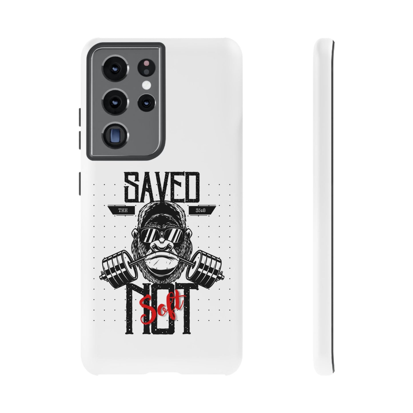 Tough Cases - Heavy Duty Phone Case for Fitness Lovers, Gym Accessories, Workout Gifts, Saved by Lift Design, Tough Armor