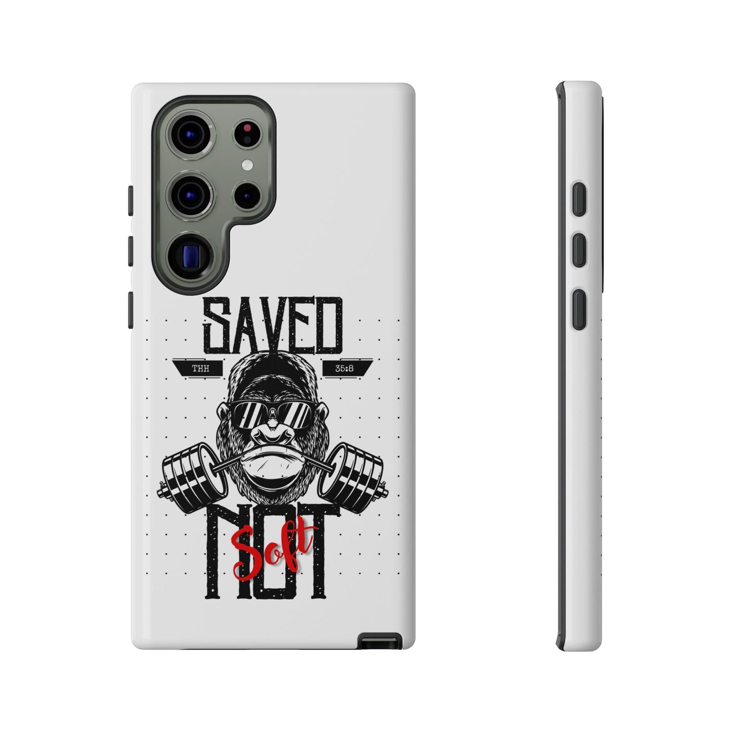 Tough Cases - Heavy Duty Phone Case for Fitness Lovers, Gym Accessories, Workout Gifts, Saved by Lift Design, Tough Armor