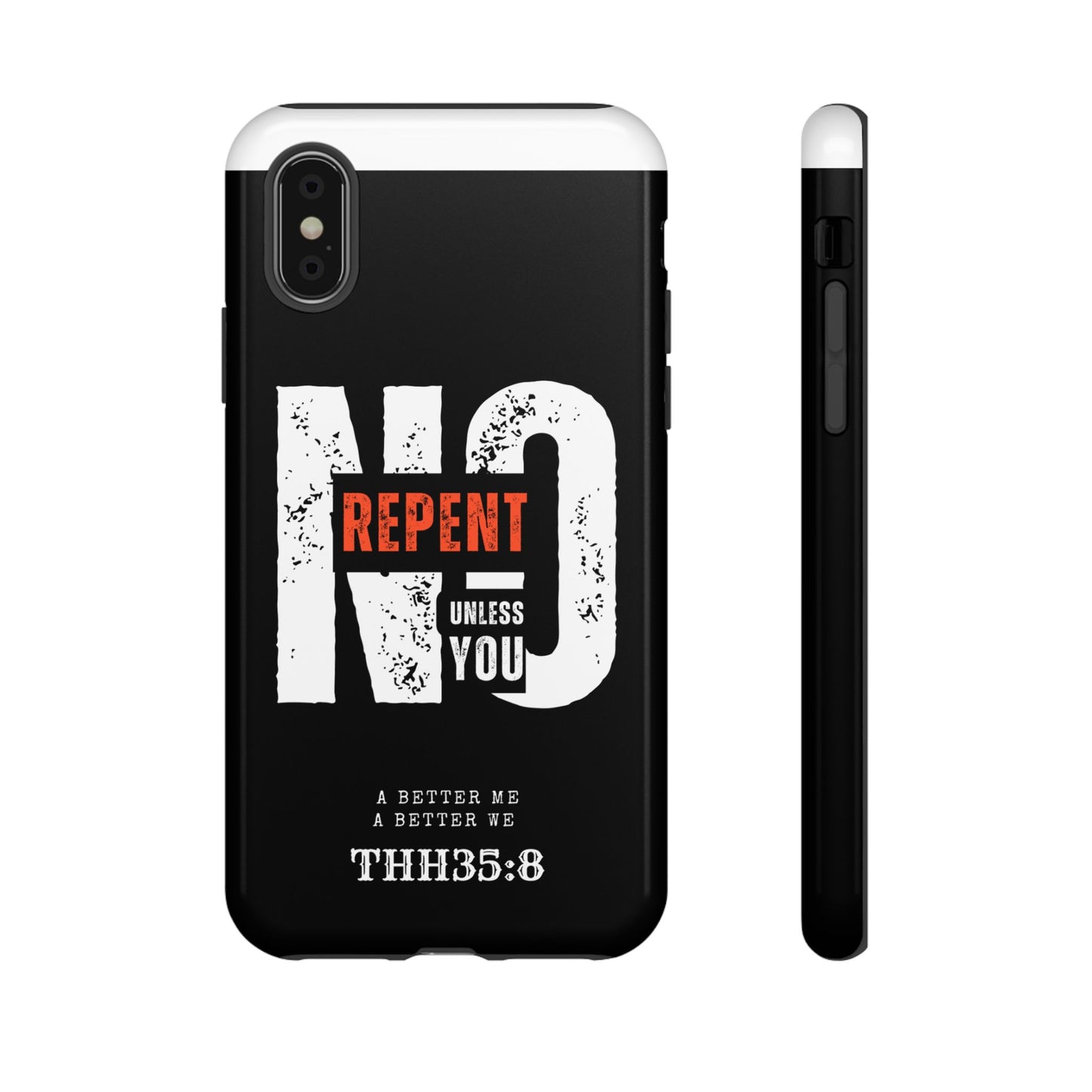 Repent Phone Case, Tough Phone Cover, Christian Gift, Scripture Phone Protector, Faith-Based Tech Accessory