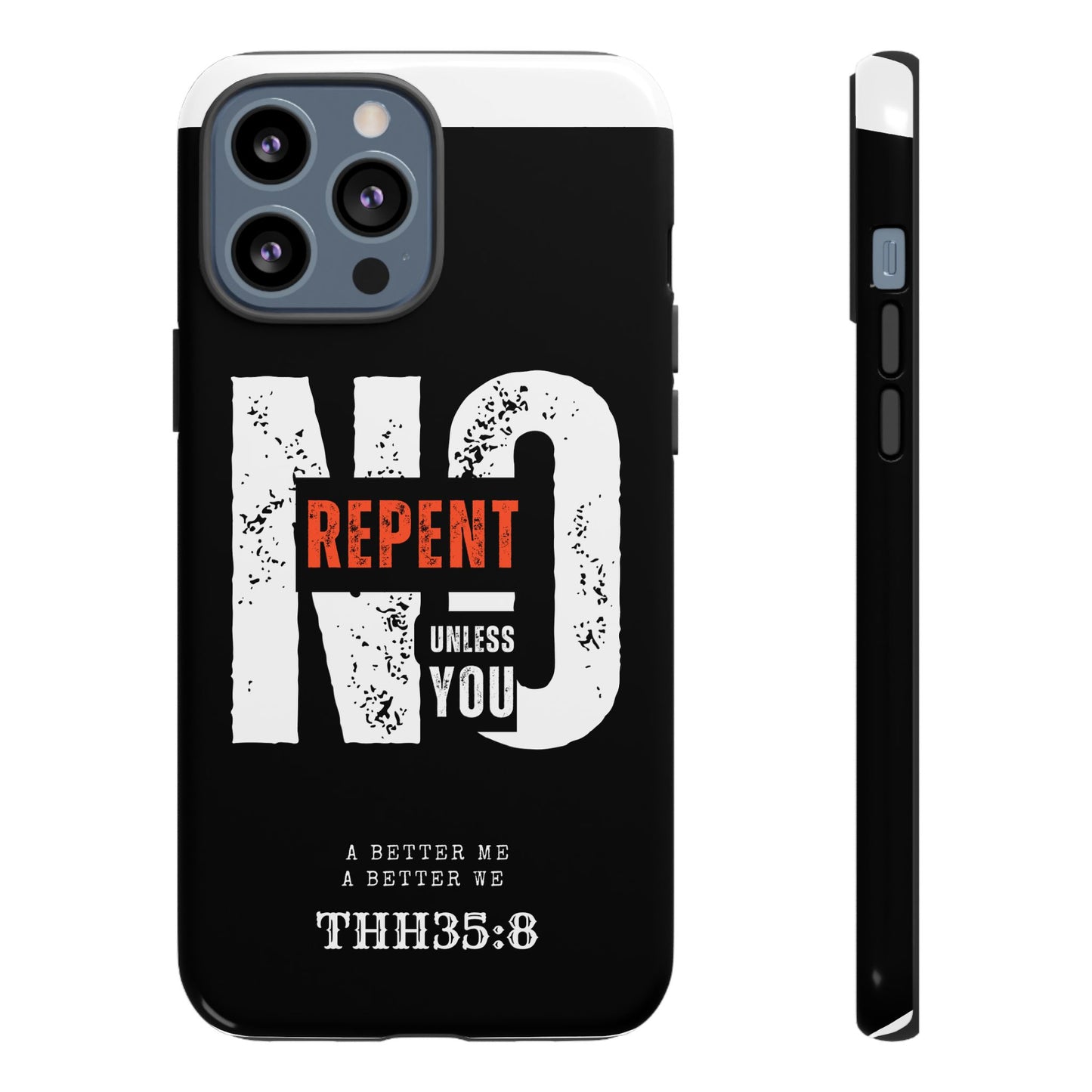 Repent Phone Case, Tough Phone Cover, Christian Gift, Scripture Phone Protector, Faith-Based Tech Accessory