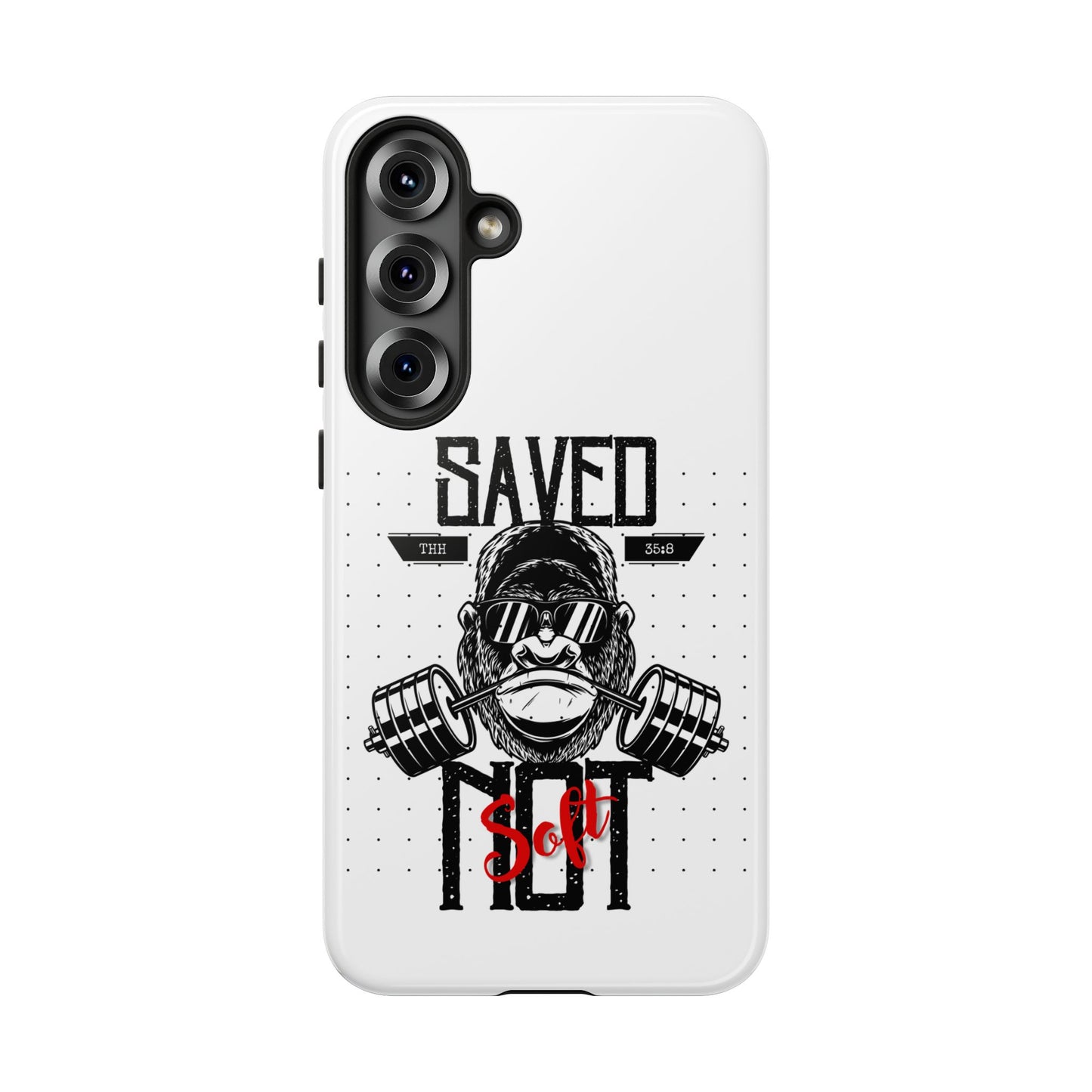 Tough Cases - Heavy Duty Phone Case for Fitness Lovers, Gym Accessories, Workout Gifts, Saved by Lift Design, Tough Armor