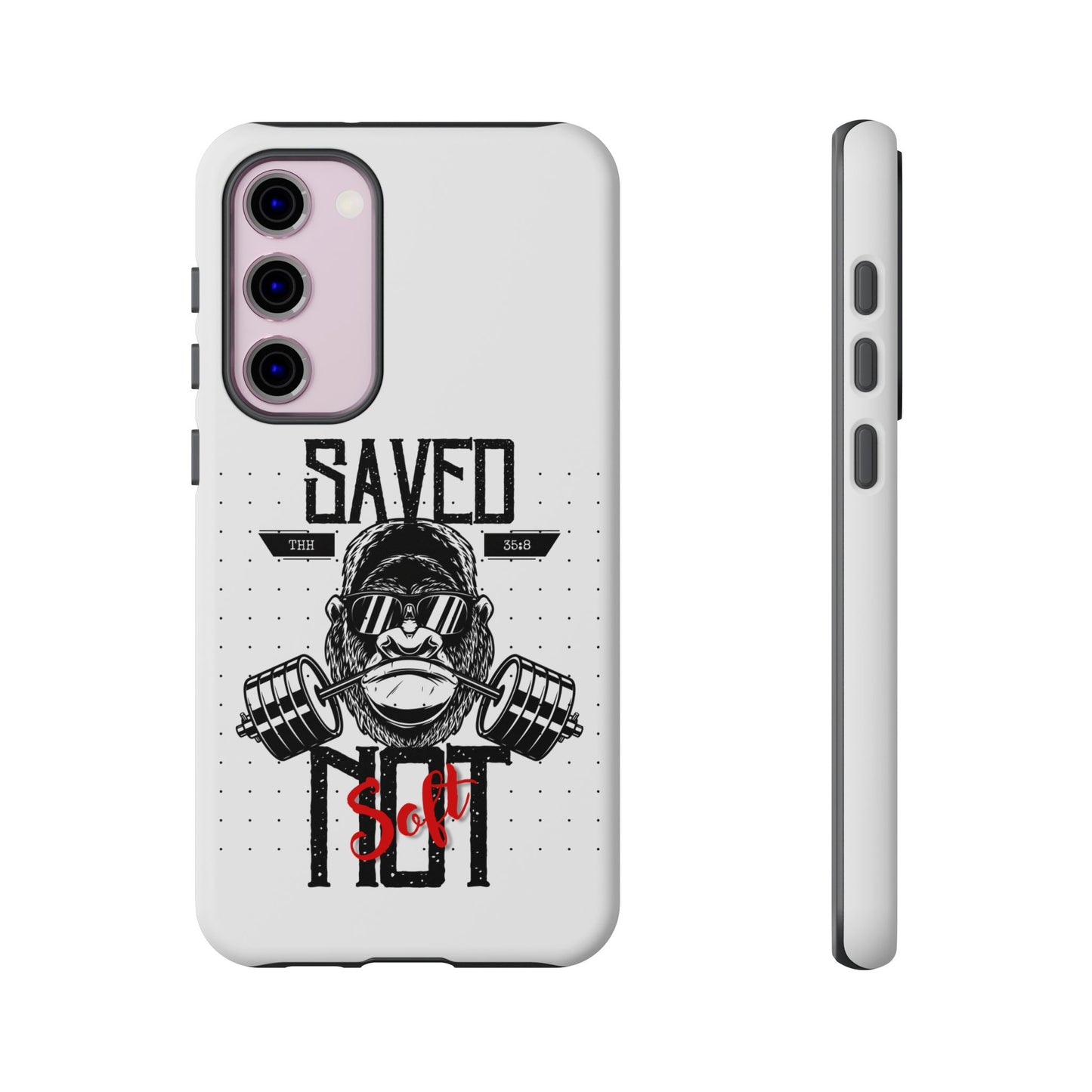 Tough Cases - Heavy Duty Phone Case for Fitness Lovers, Gym Accessories, Workout Gifts, Saved by Lift Design, Tough Armor