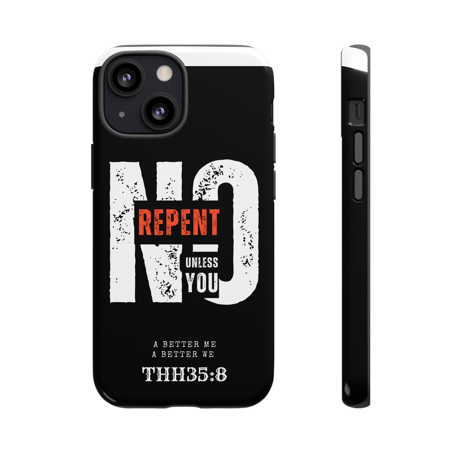 Repent Phone Case, Tough Phone Cover, Christian Gift, Scripture Phone Protector, Faith-Based Tech Accessory