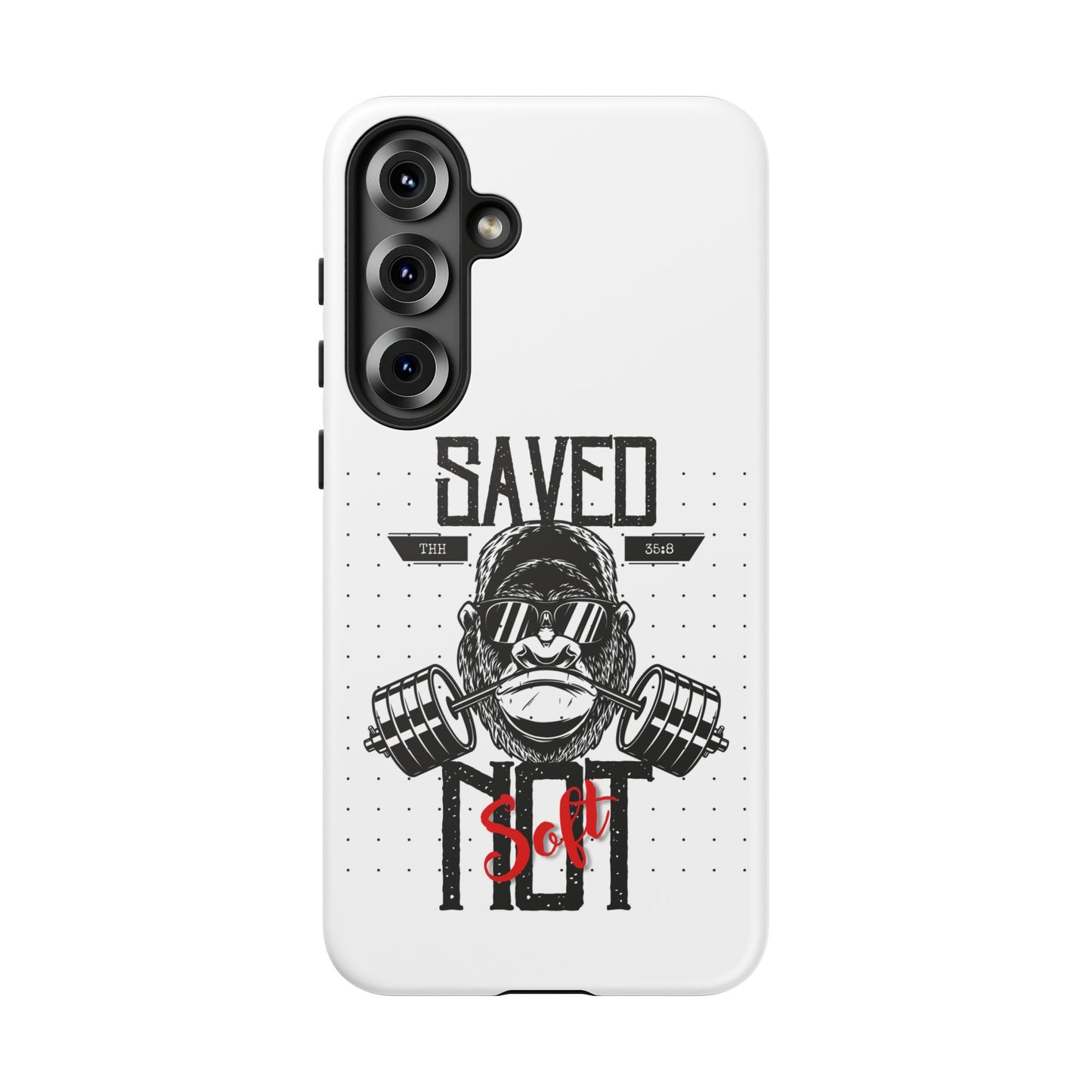 Tough Cases - Heavy Duty Phone Case for Fitness Lovers, Gym Accessories, Workout Gifts, Saved by Lift Design, Tough Armor