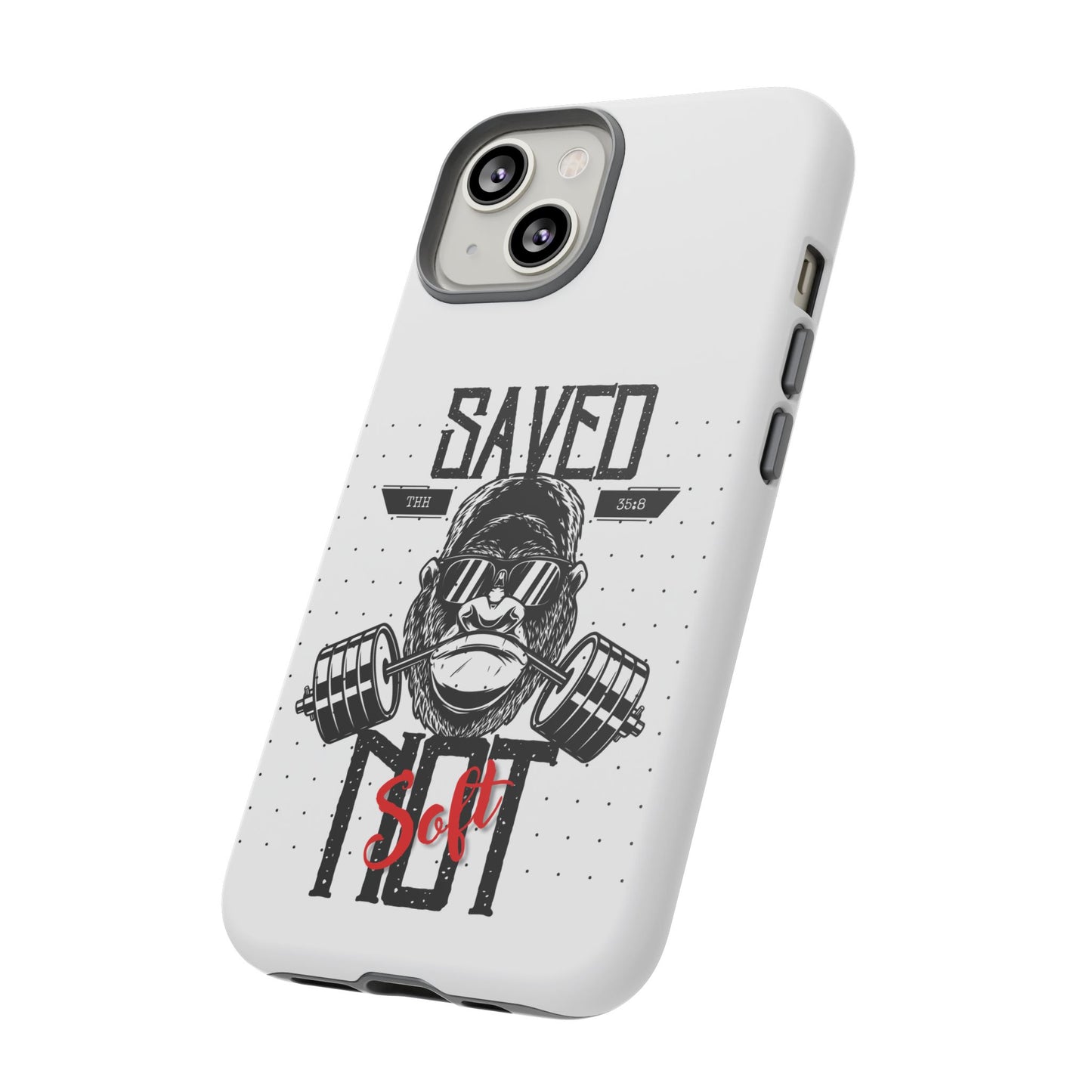 Tough Cases - Heavy Duty Phone Case for Fitness Lovers, Gym Accessories, Workout Gifts, Saved by Lift Design, Tough Armor