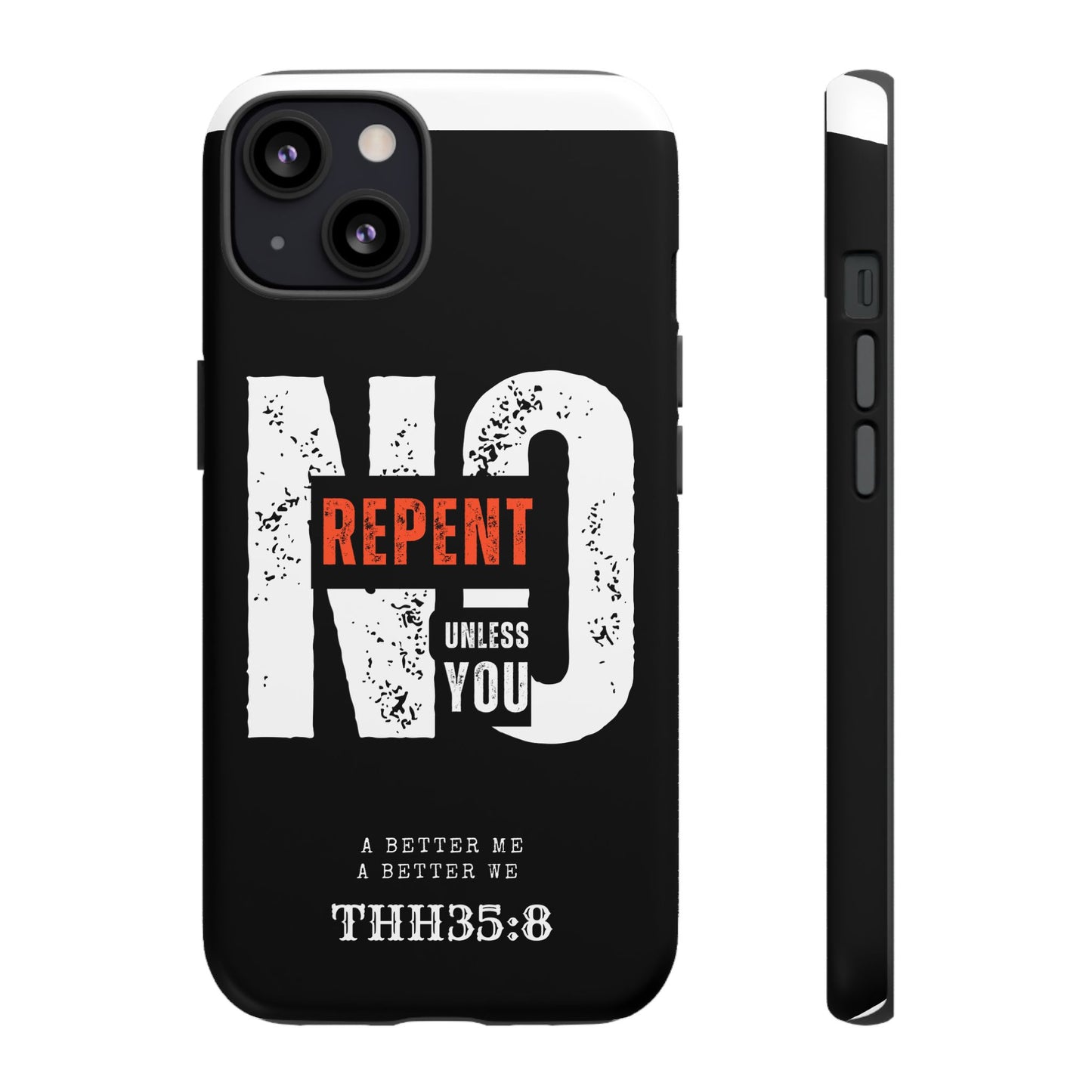 Repent Phone Case, Tough Phone Cover, Christian Gift, Scripture Phone Protector, Faith-Based Tech Accessory