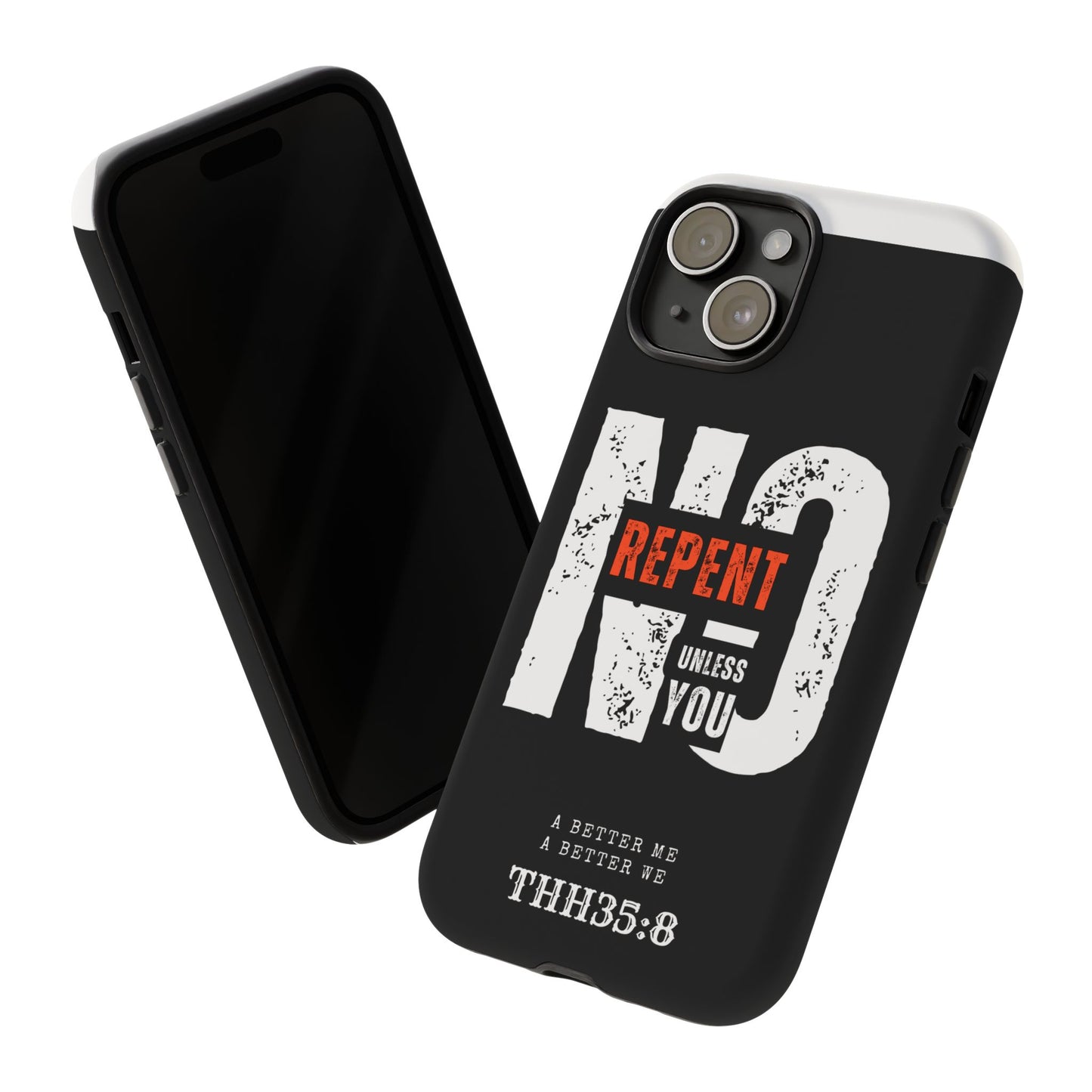 Repent Phone Case, Tough Phone Cover, Christian Gift, Scripture Phone Protector, Faith-Based Tech Accessory
