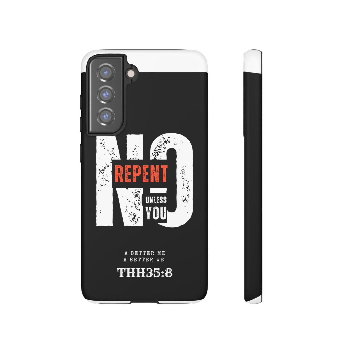 Repent Phone Case, Tough Phone Cover, Christian Gift, Scripture Phone Protector, Faith-Based Tech Accessory