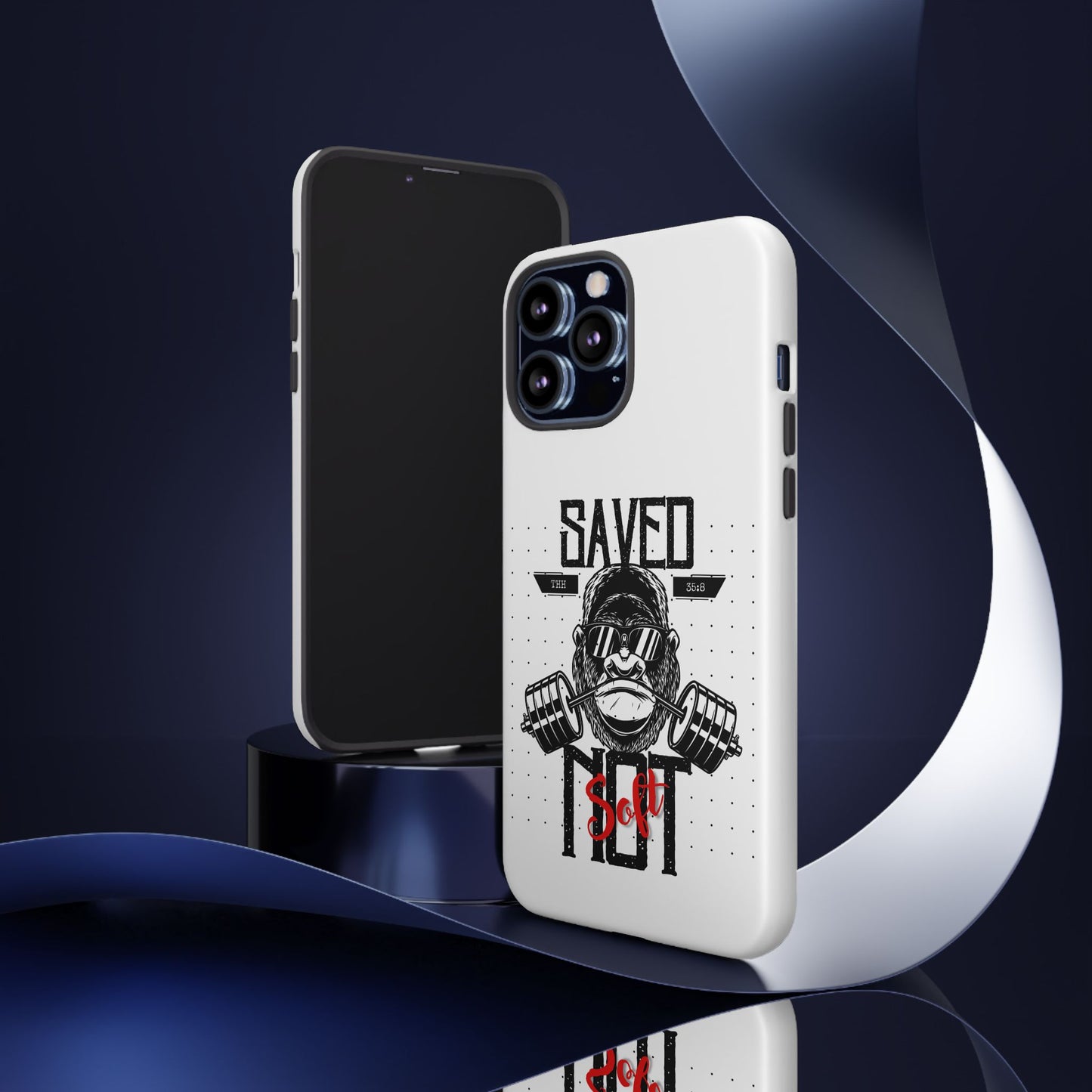 Tough Cases - Heavy Duty Phone Case for Fitness Lovers, Gym Accessories, Workout Gifts, Saved by Lift Design, Tough Armor