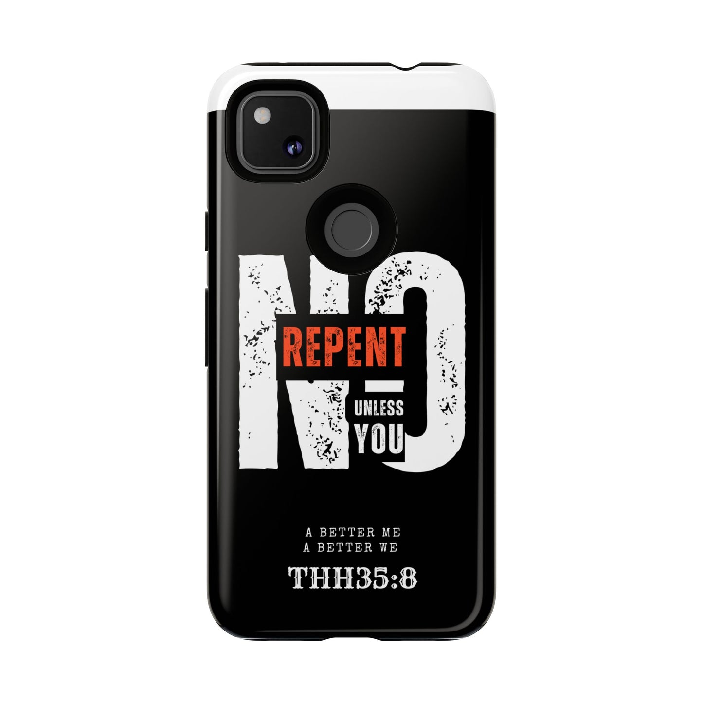 Repent Phone Case, Tough Phone Cover, Christian Gift, Scripture Phone Protector, Faith-Based Tech Accessory