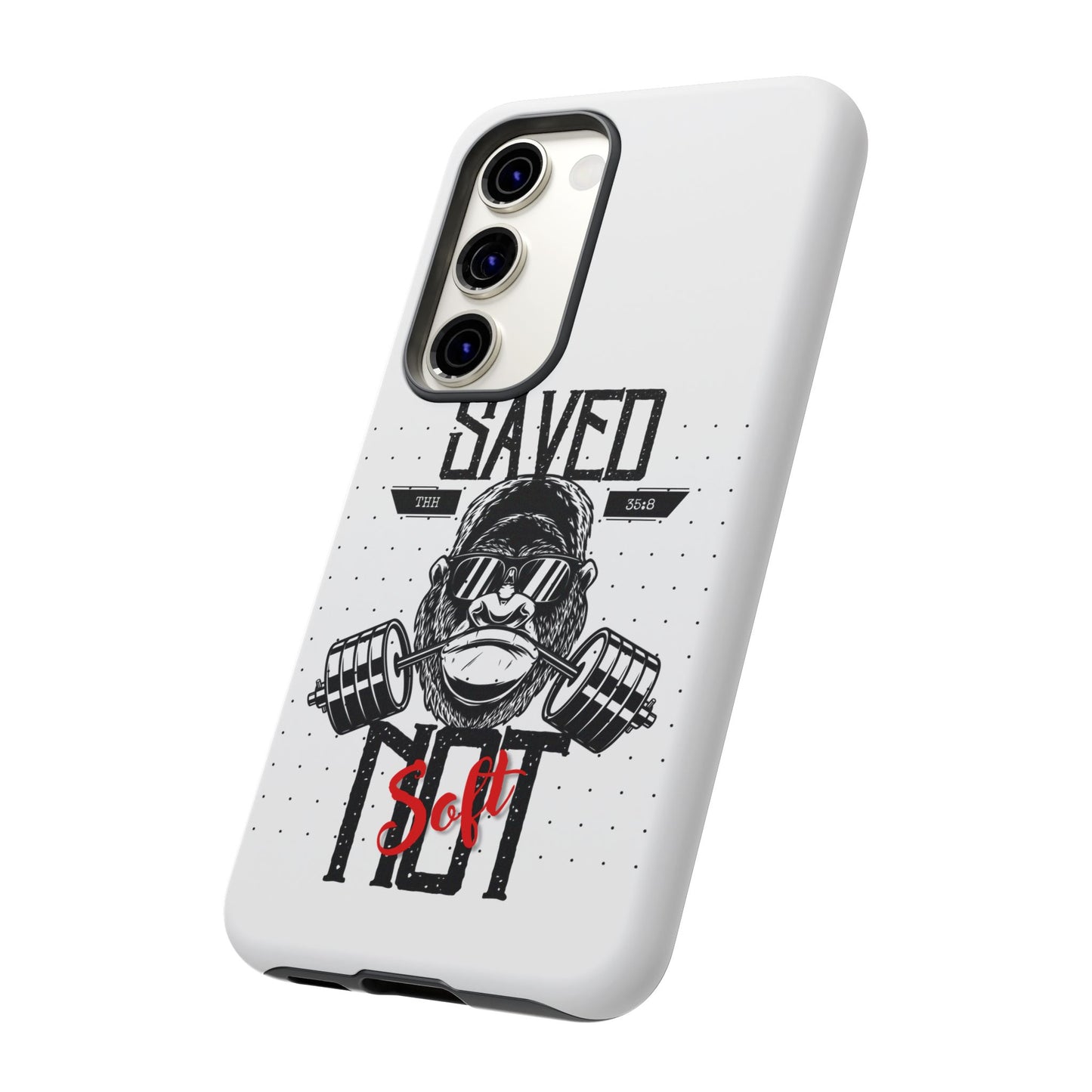 Tough Cases - Heavy Duty Phone Case for Fitness Lovers, Gym Accessories, Workout Gifts, Saved by Lift Design, Tough Armor