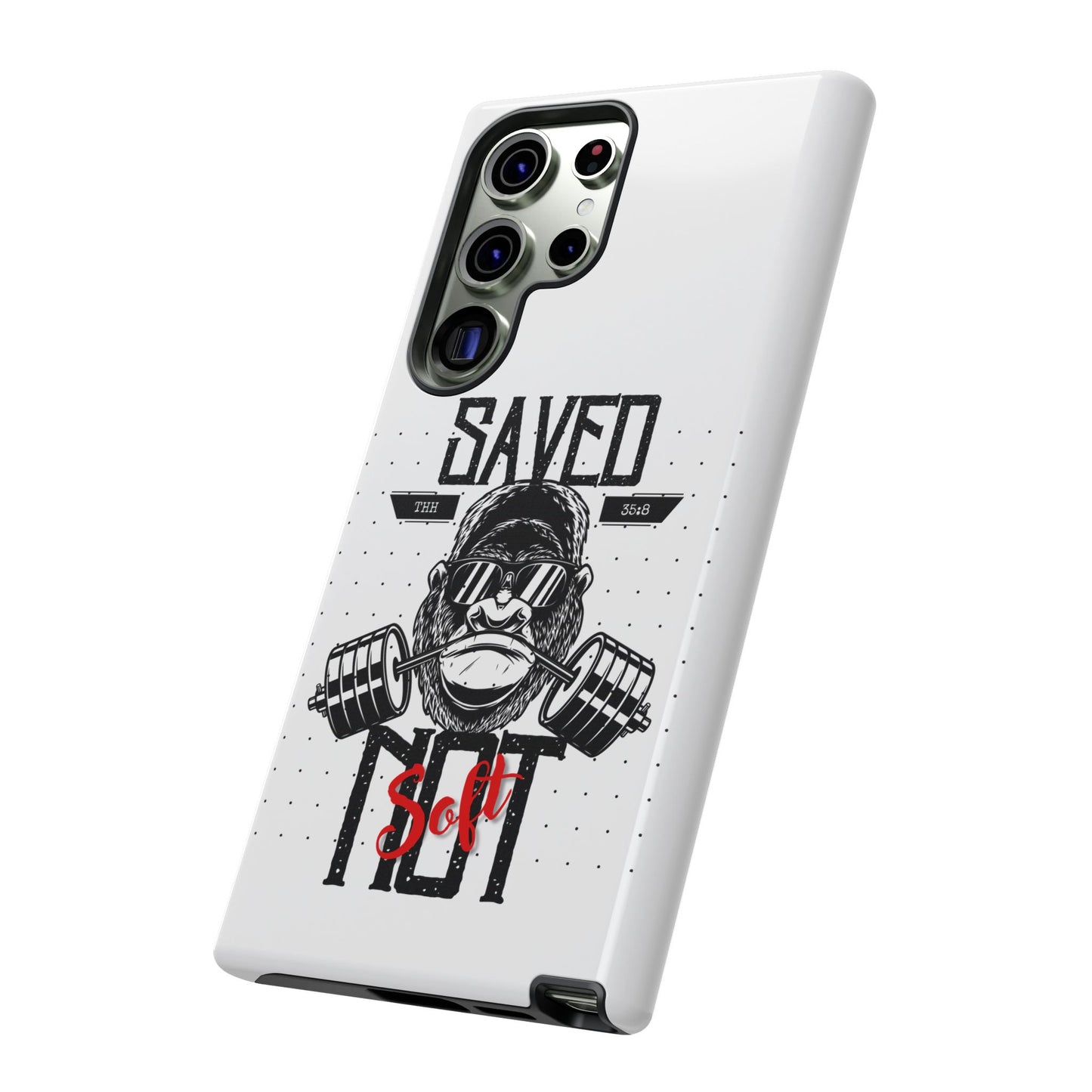 Tough Cases - Heavy Duty Phone Case for Fitness Lovers, Gym Accessories, Workout Gifts, Saved by Lift Design, Tough Armor