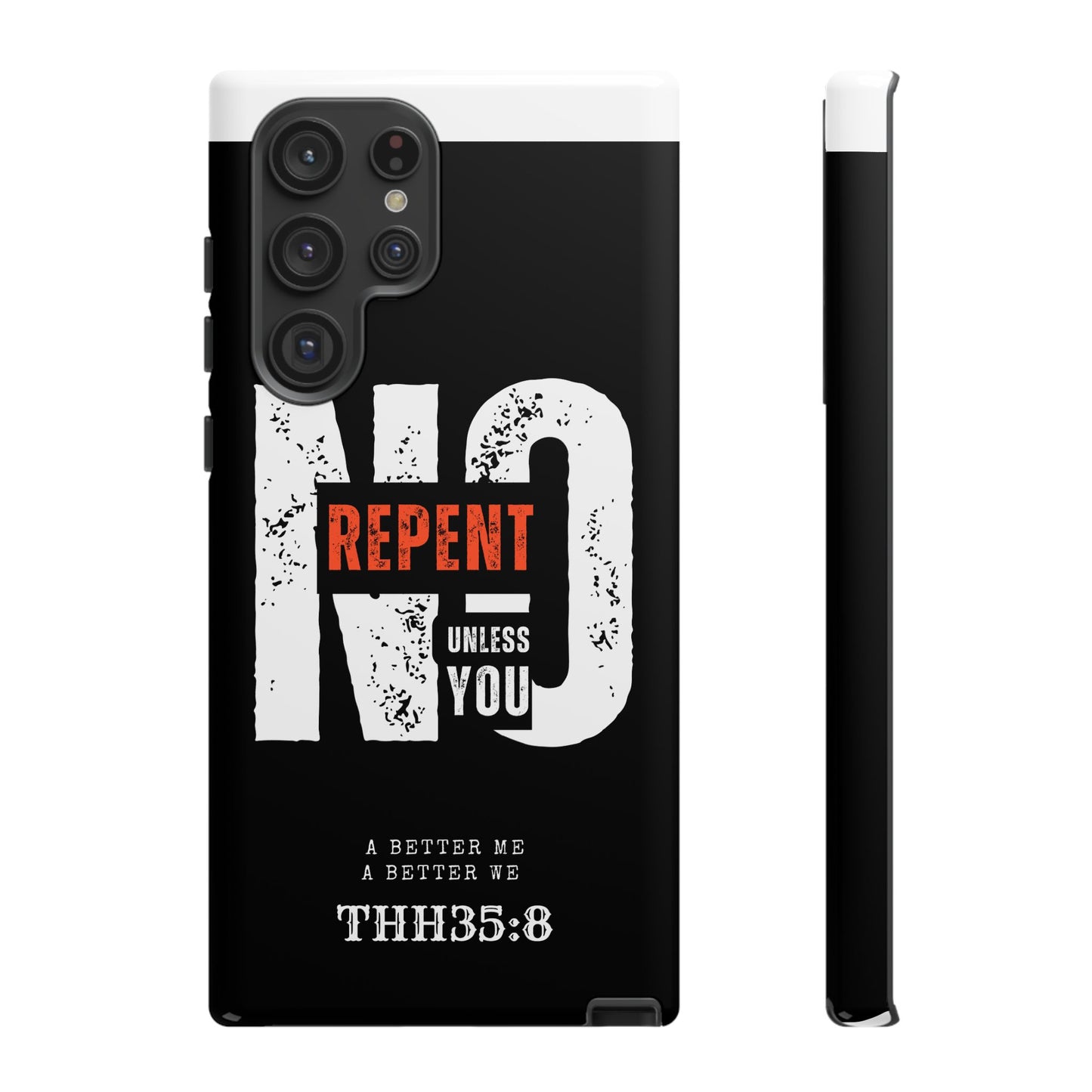 Repent Phone Case, Tough Phone Cover, Christian Gift, Scripture Phone Protector, Faith-Based Tech Accessory