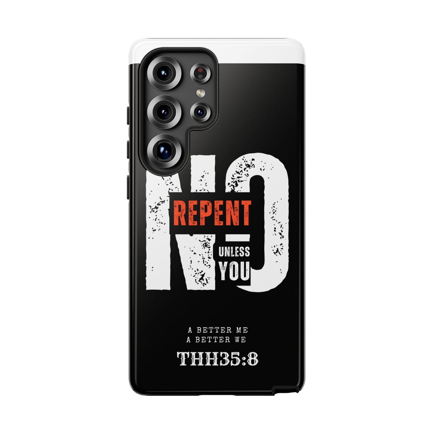 Repent Phone Case, Tough Phone Cover, Christian Gift, Scripture Phone Protector, Faith-Based Tech Accessory