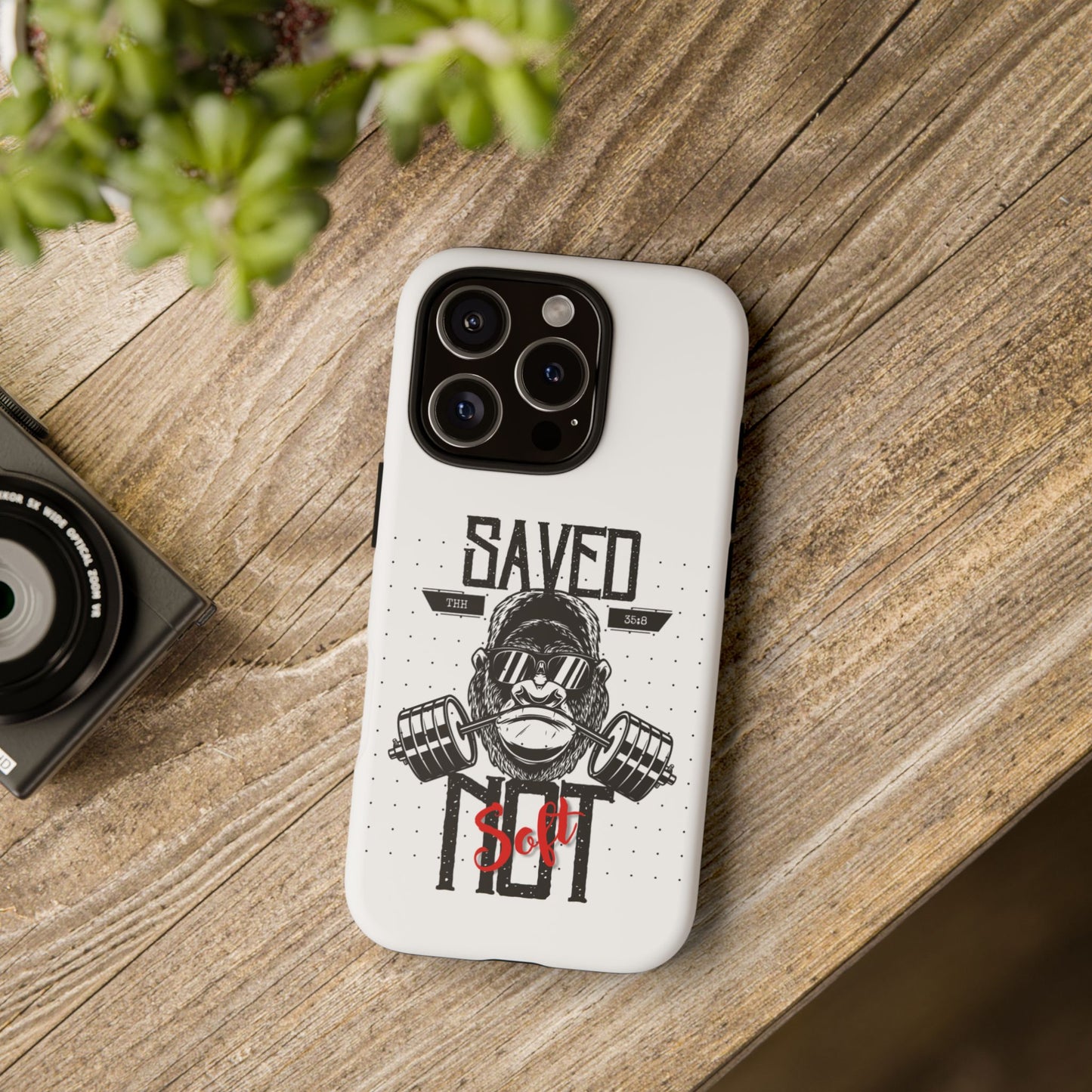 Tough Cases - Heavy Duty Phone Case for Fitness Lovers, Gym Accessories, Workout Gifts, Saved by Lift Design, Tough Armor