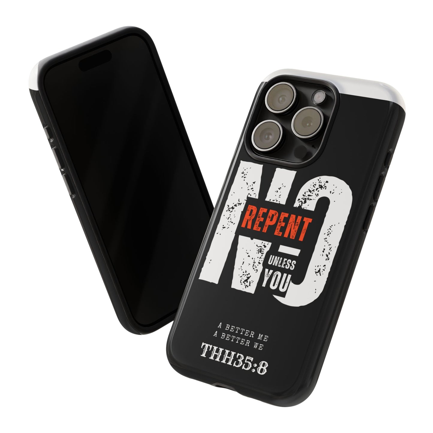 Repent Phone Case, Tough Phone Cover, Christian Gift, Scripture Phone Protector, Faith-Based Tech Accessory