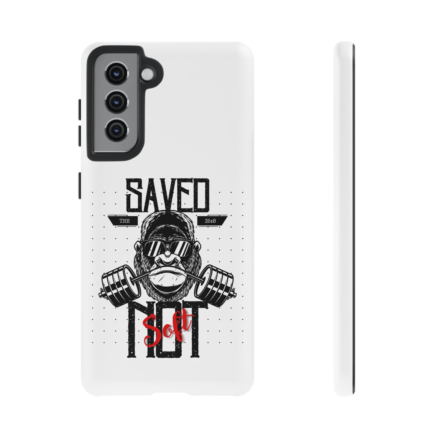 Tough Cases - Heavy Duty Phone Case for Fitness Lovers, Gym Accessories, Workout Gifts, Saved by Lift Design, Tough Armor