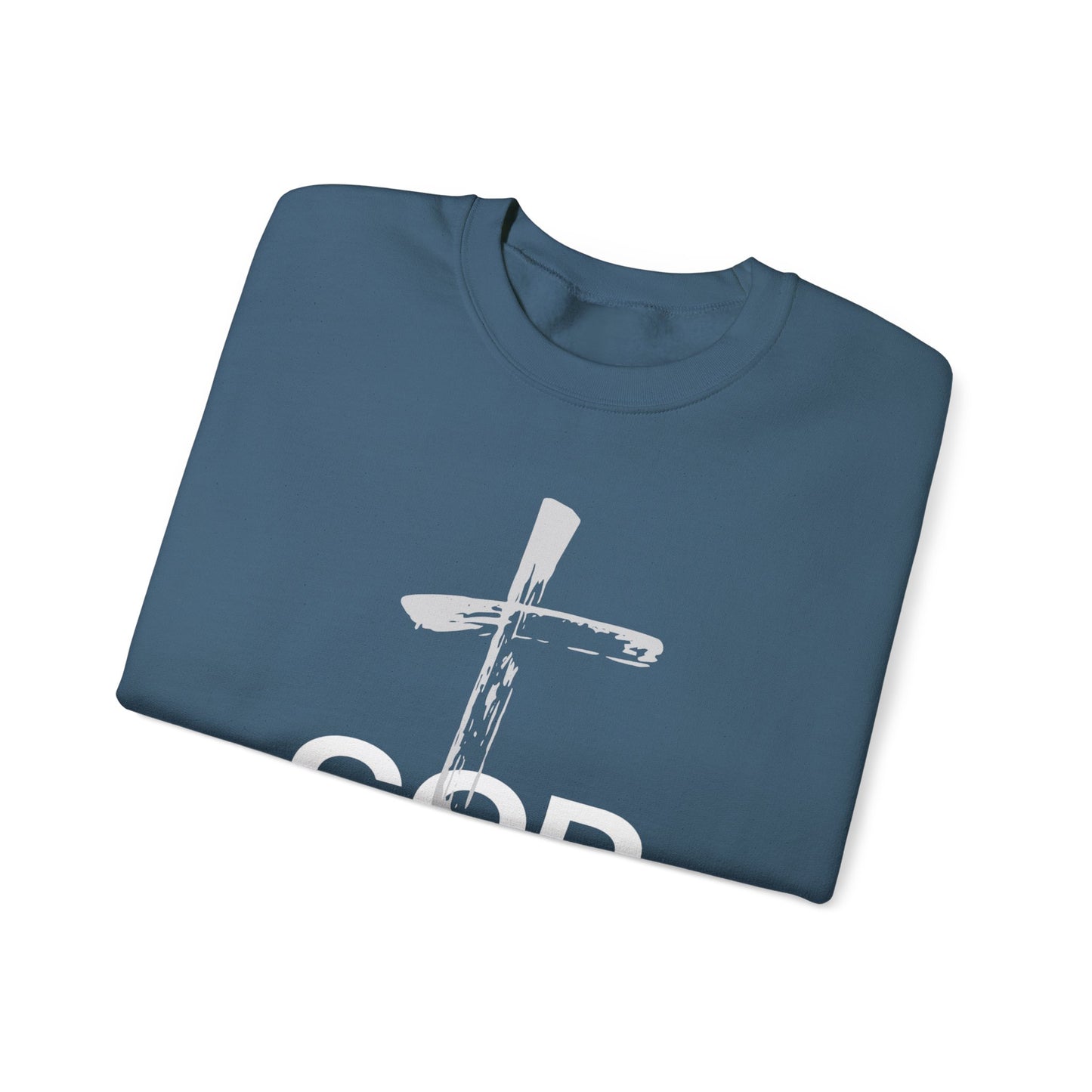 Faith-Inspired Crewneck Sweatshirt | Cozy Christian Apparel, Religious Gift, God is Love, Perfect for Church and Everyday Wear