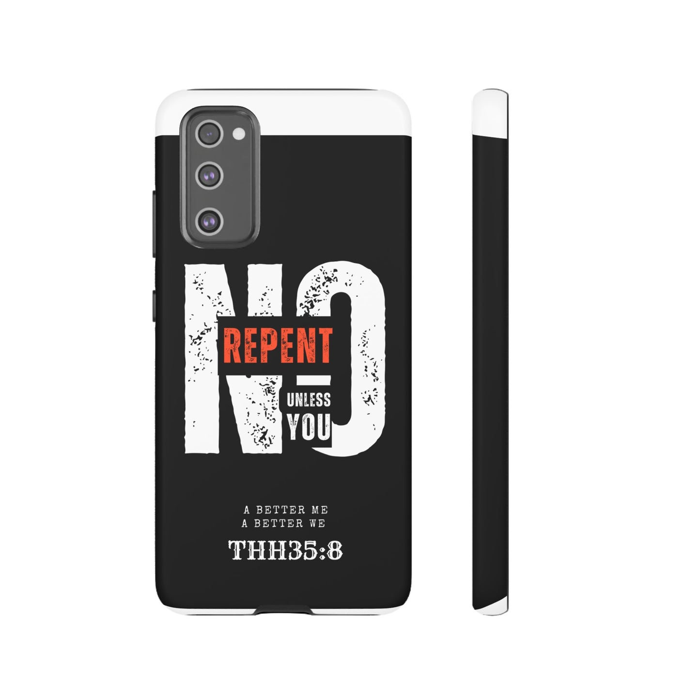Repent Phone Case, Tough Phone Cover, Christian Gift, Scripture Phone Protector, Faith-Based Tech Accessory