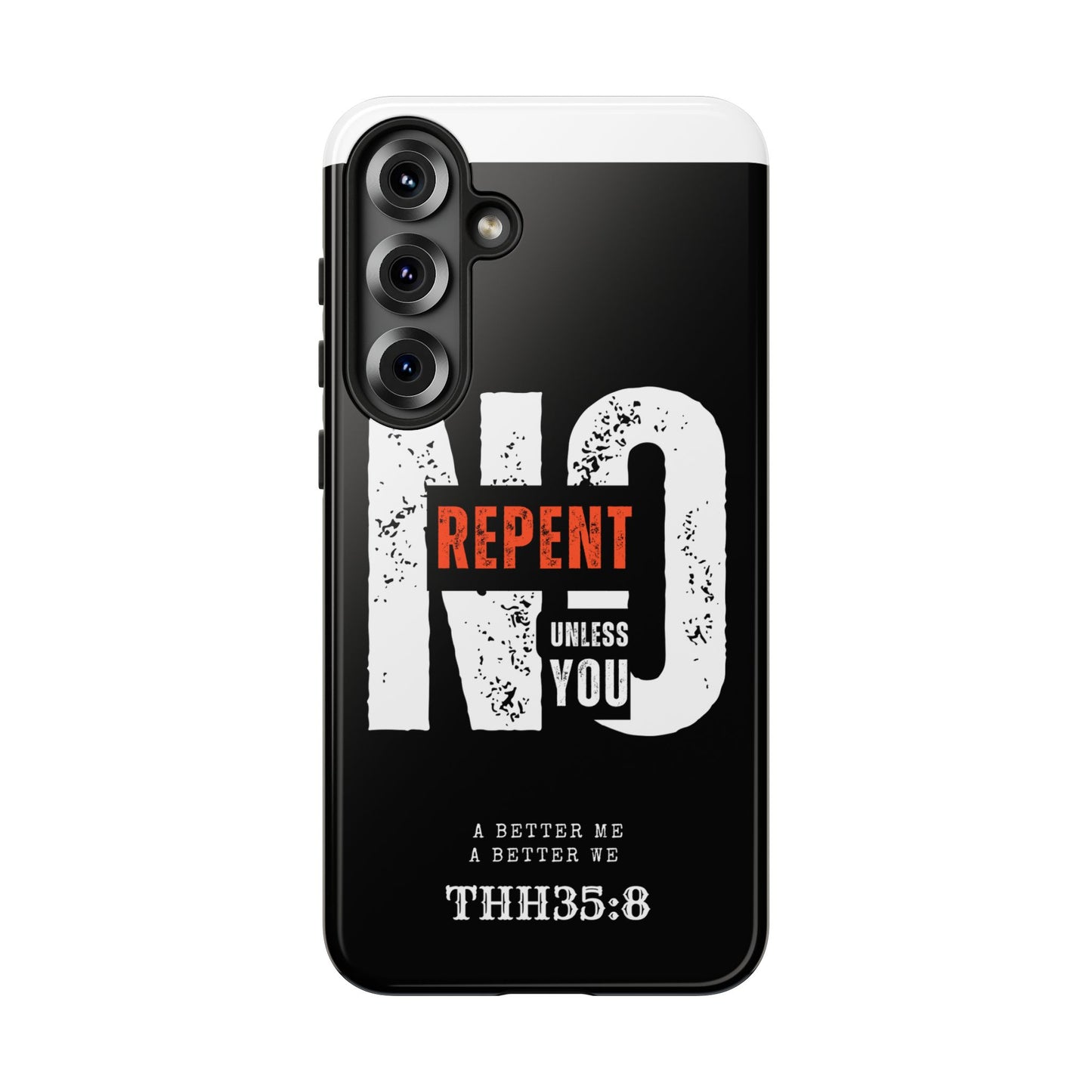 Repent Phone Case, Tough Phone Cover, Christian Gift, Scripture Phone Protector, Faith-Based Tech Accessory