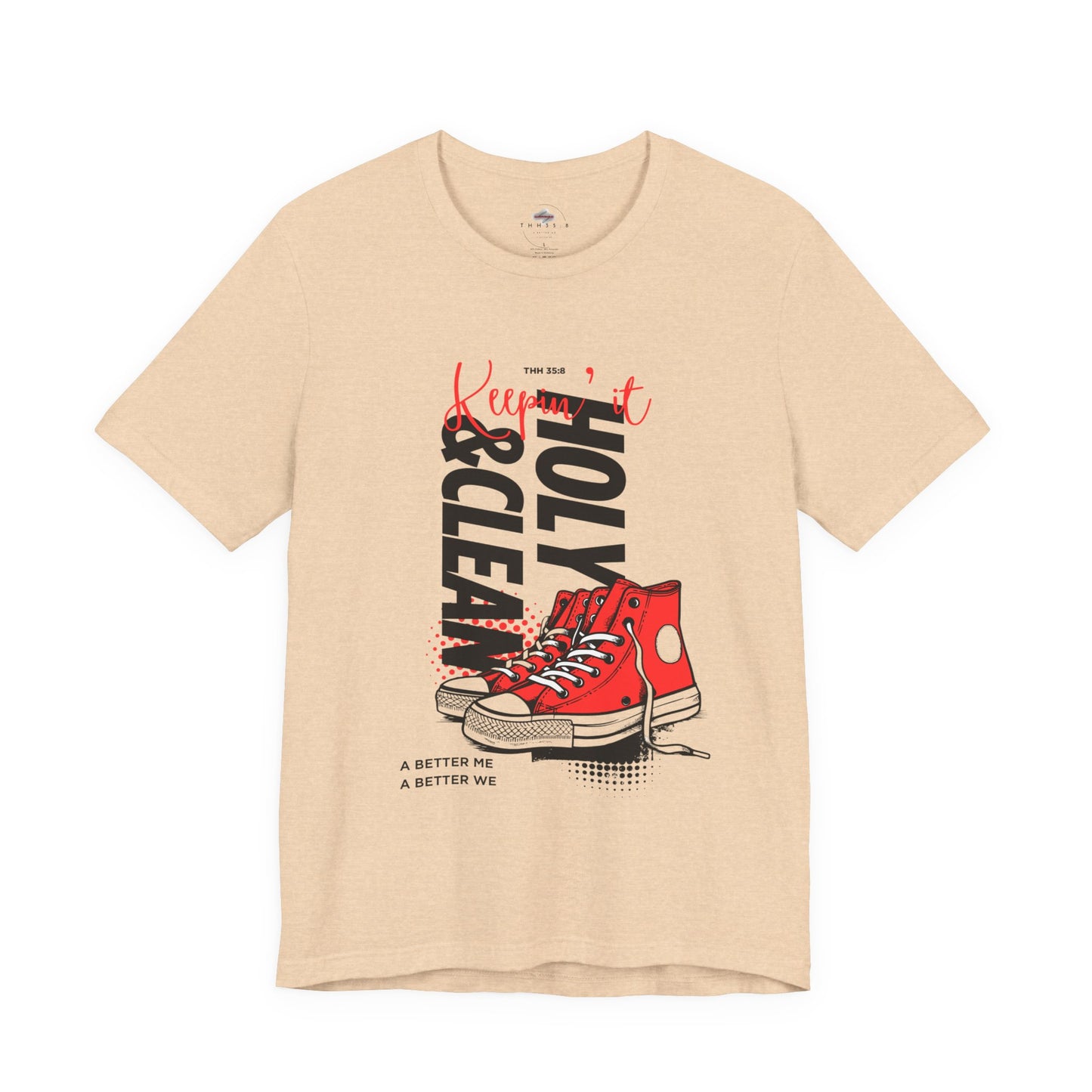 Inspirational Graphic Tee, Motivational T-Shirt, Faith-Based Apparel, Casual Streetwear, Unisex Tight Fit Tee
