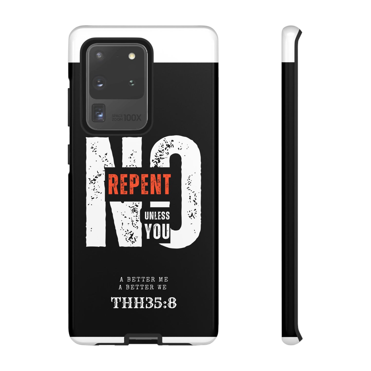 Repent Phone Case, Tough Phone Cover, Christian Gift, Scripture Phone Protector, Faith-Based Tech Accessory