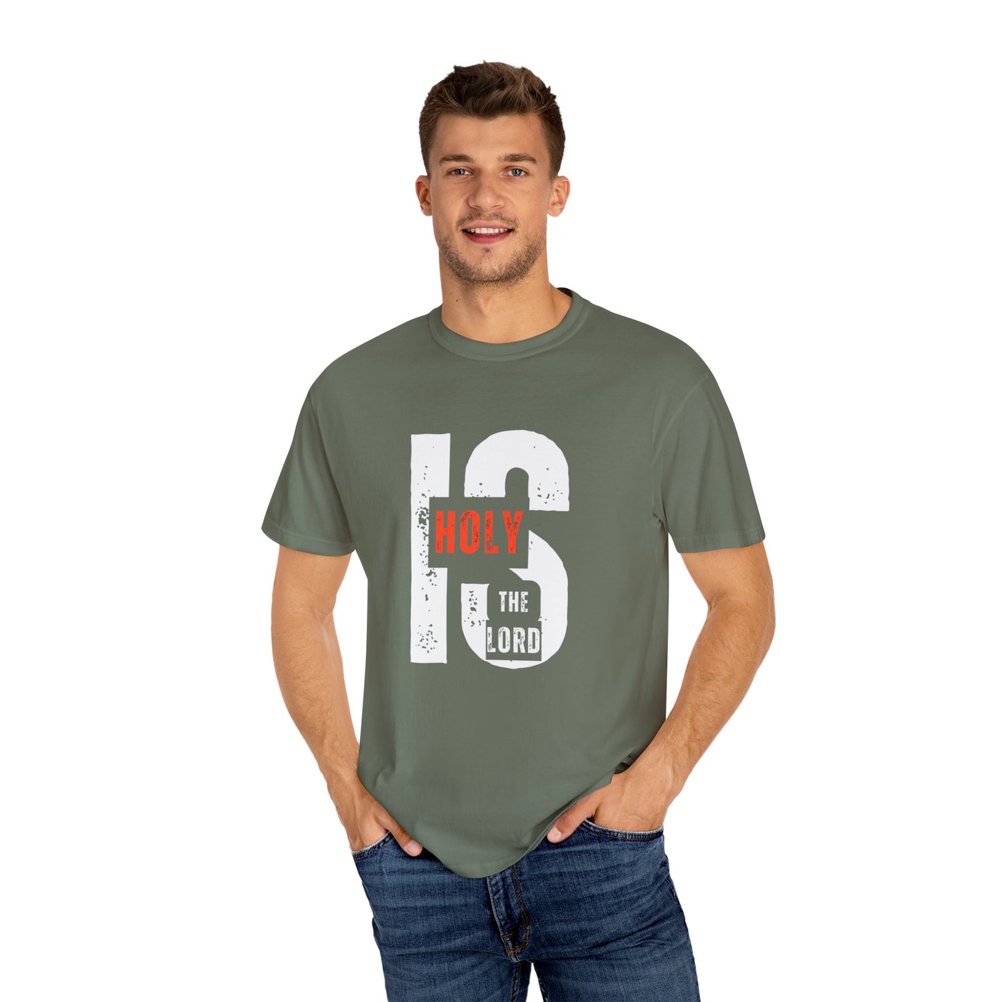 Christian Inspirational T-Shirt - Holy is the Lord, Faith Apparel, Unisex Gift for Believers, Sunday Service Wear, Casual Christian Outfit