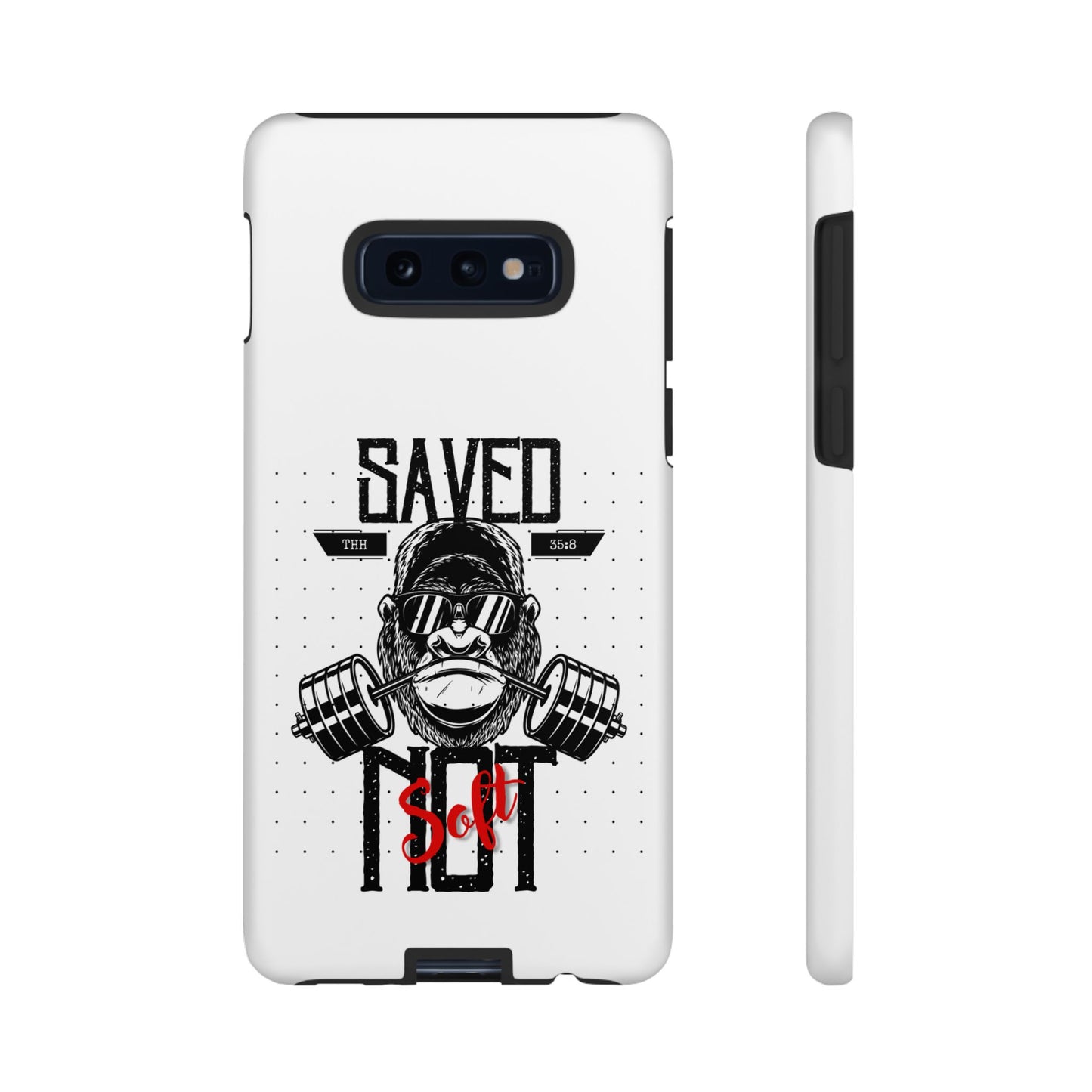 Tough Cases - Heavy Duty Phone Case for Fitness Lovers, Gym Accessories, Workout Gifts, Saved by Lift Design, Tough Armor