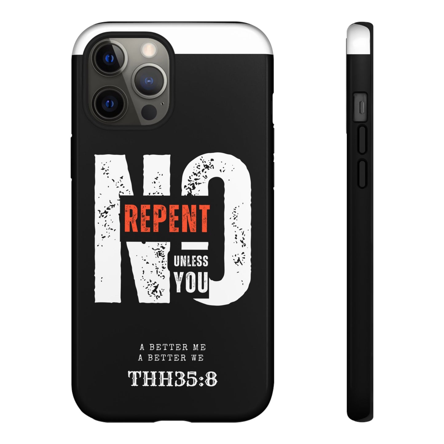 Repent Phone Case, Tough Phone Cover, Christian Gift, Scripture Phone Protector, Faith-Based Tech Accessory