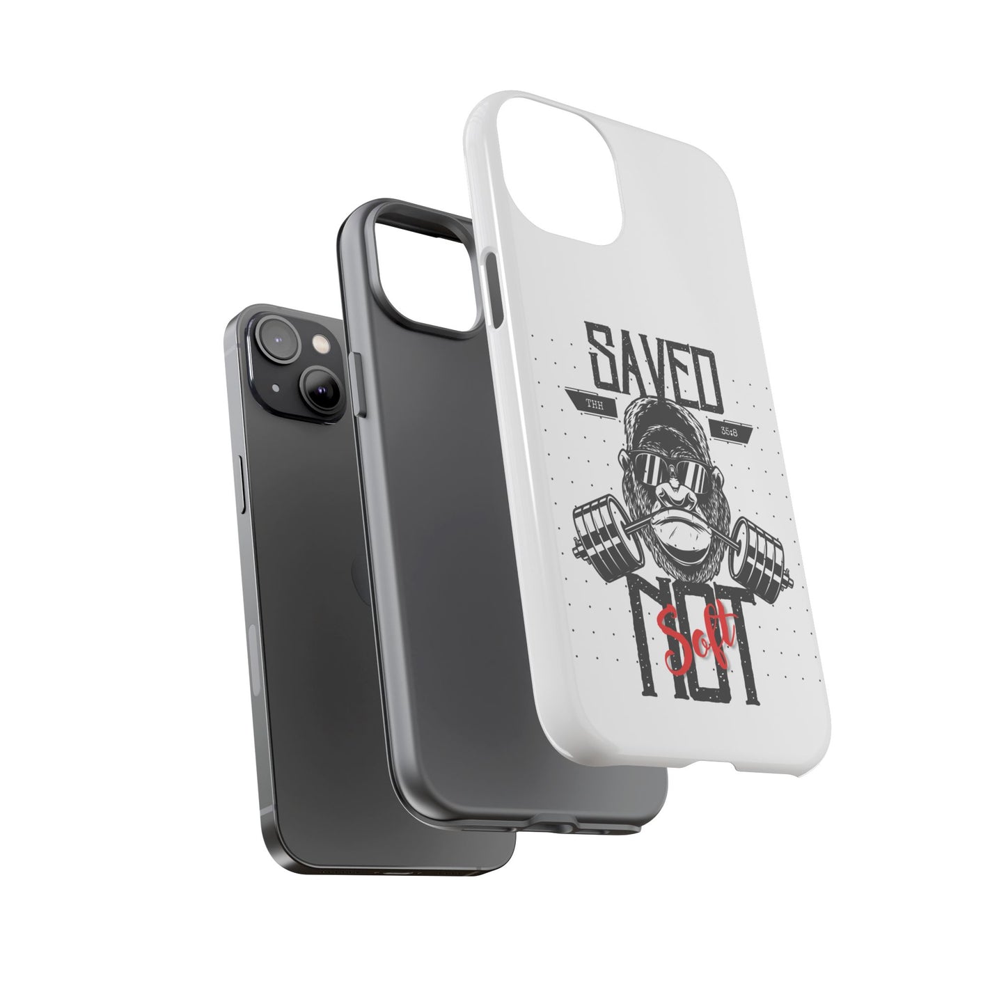 Tough Cases - Heavy Duty Phone Case for Fitness Lovers, Gym Accessories, Workout Gifts, Saved by Lift Design, Tough Armor