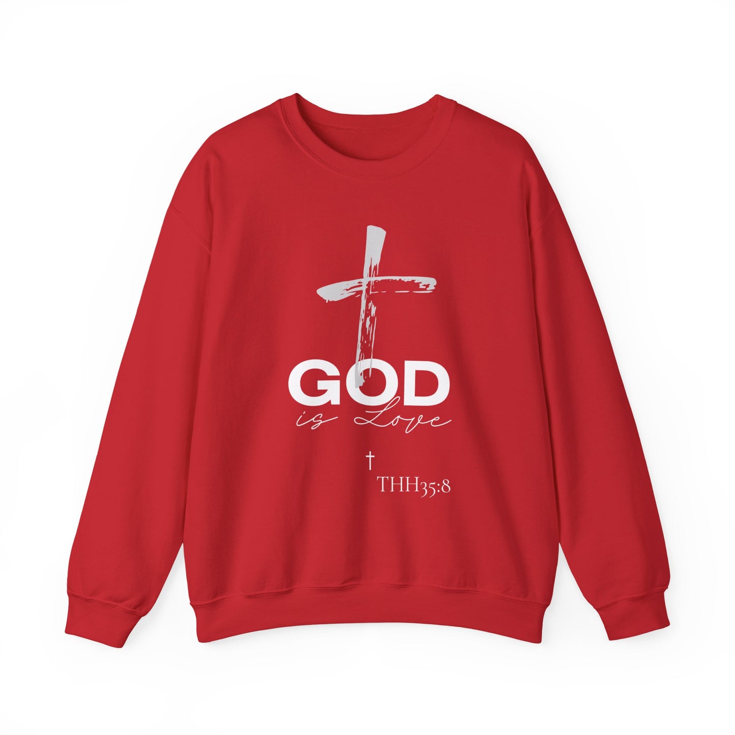 Faith-Inspired Crewneck Sweatshirt | Cozy Christian Apparel, Religious Gift, God is Love, Perfect for Church and Everyday Wear