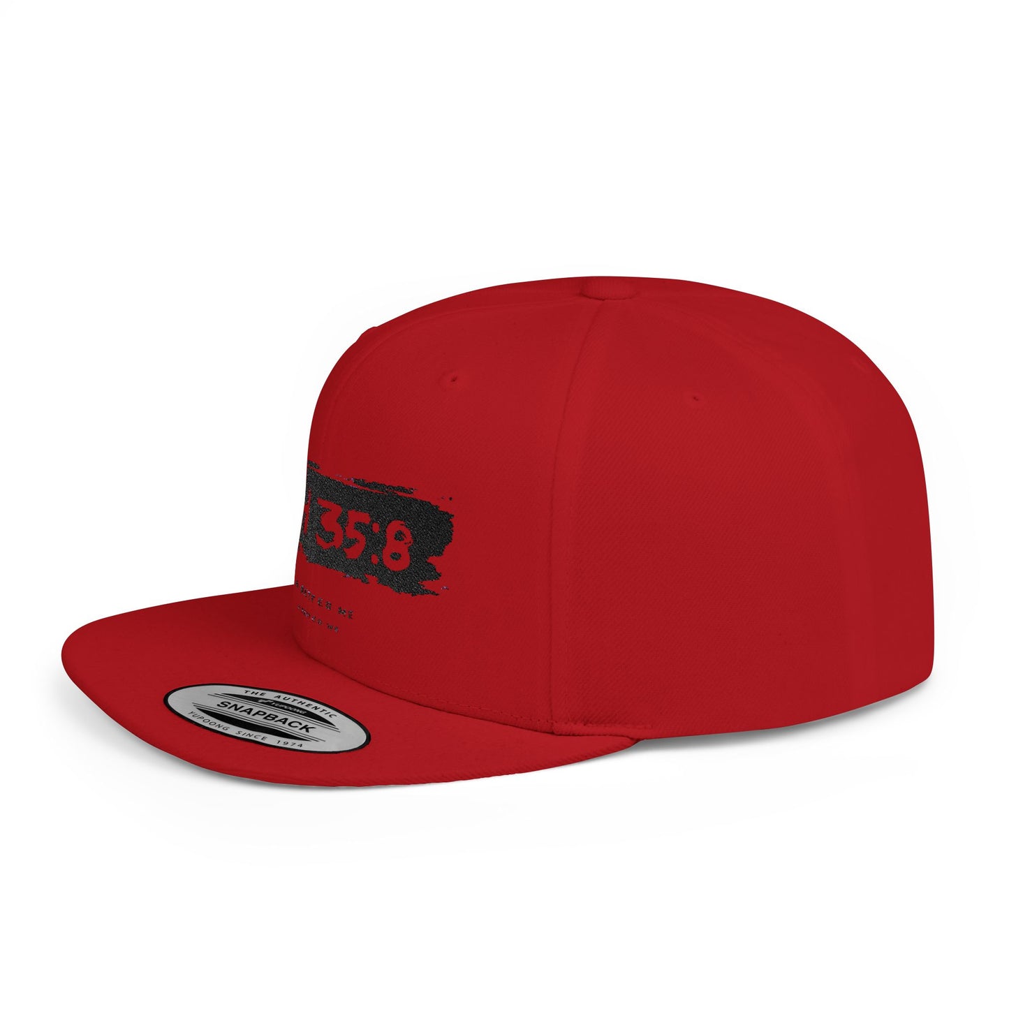 Flat Bill Snapback Hat, Faith-Inspired Cap, Stylish Snapback for Everyday Wear, Gift for Friends, Casual Headwear